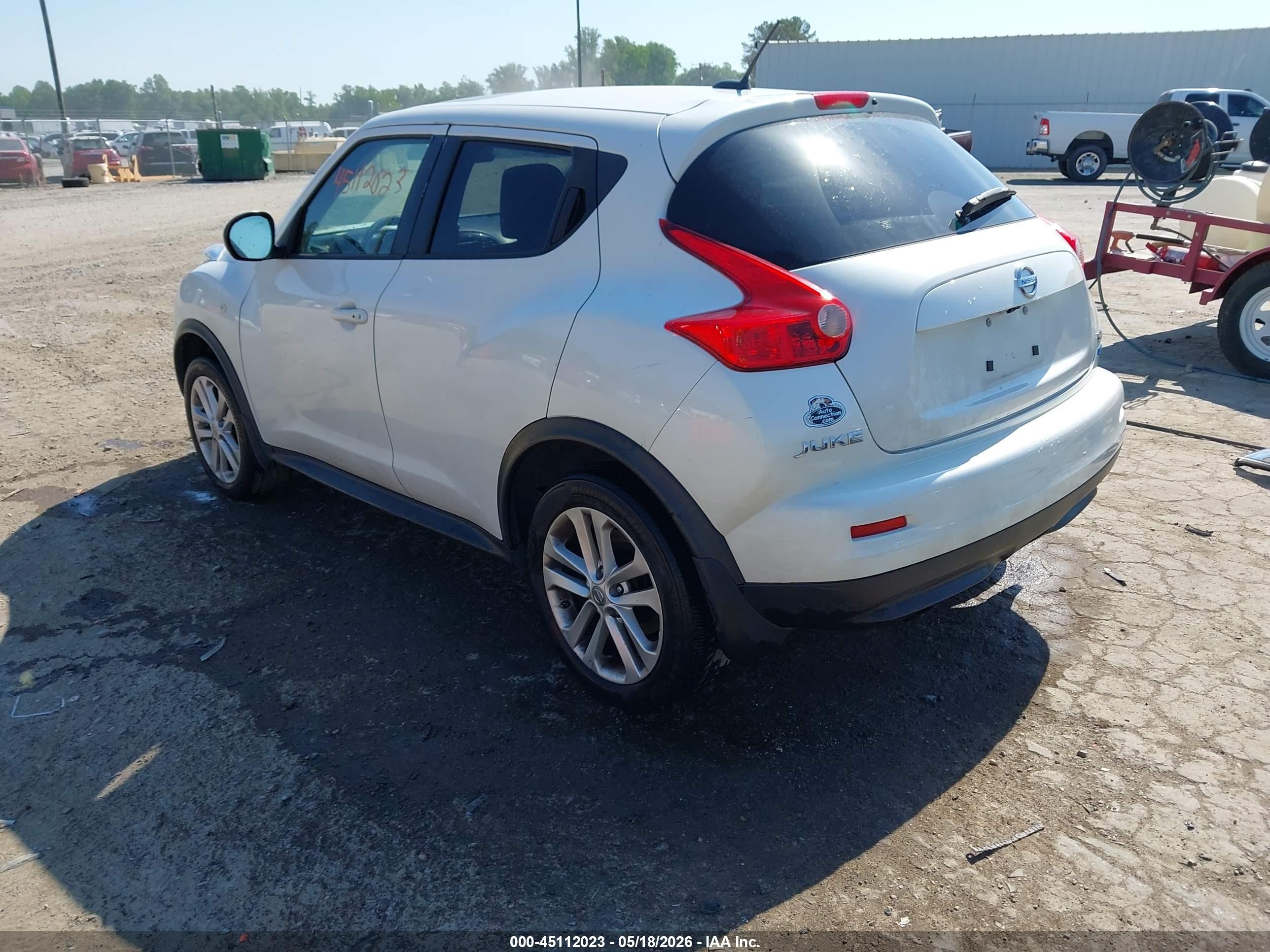 2014 Nissan Juke Sv White vin: JN8AF5MV5ET361126