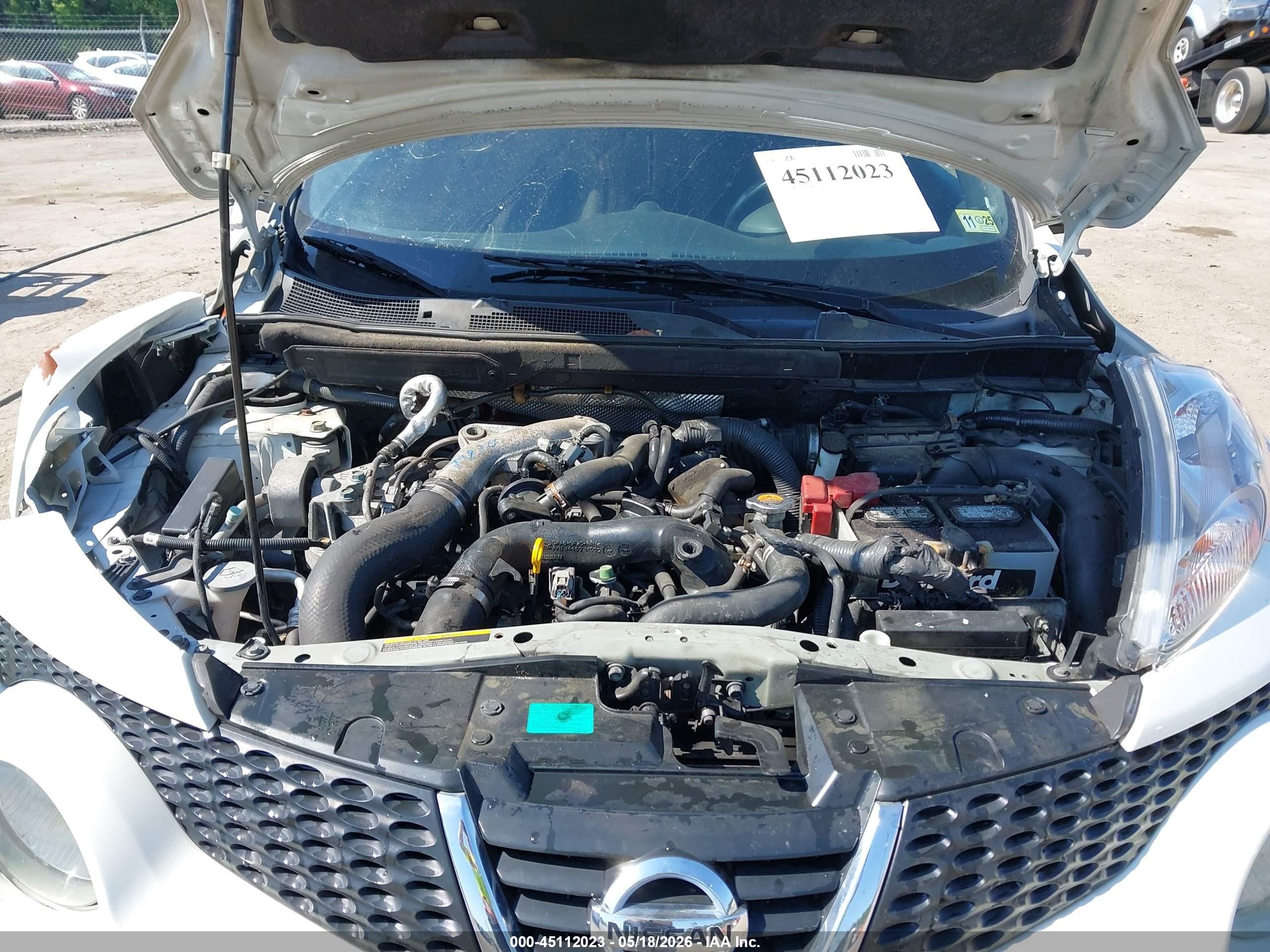 2014 Nissan Juke Sv White vin: JN8AF5MV5ET361126