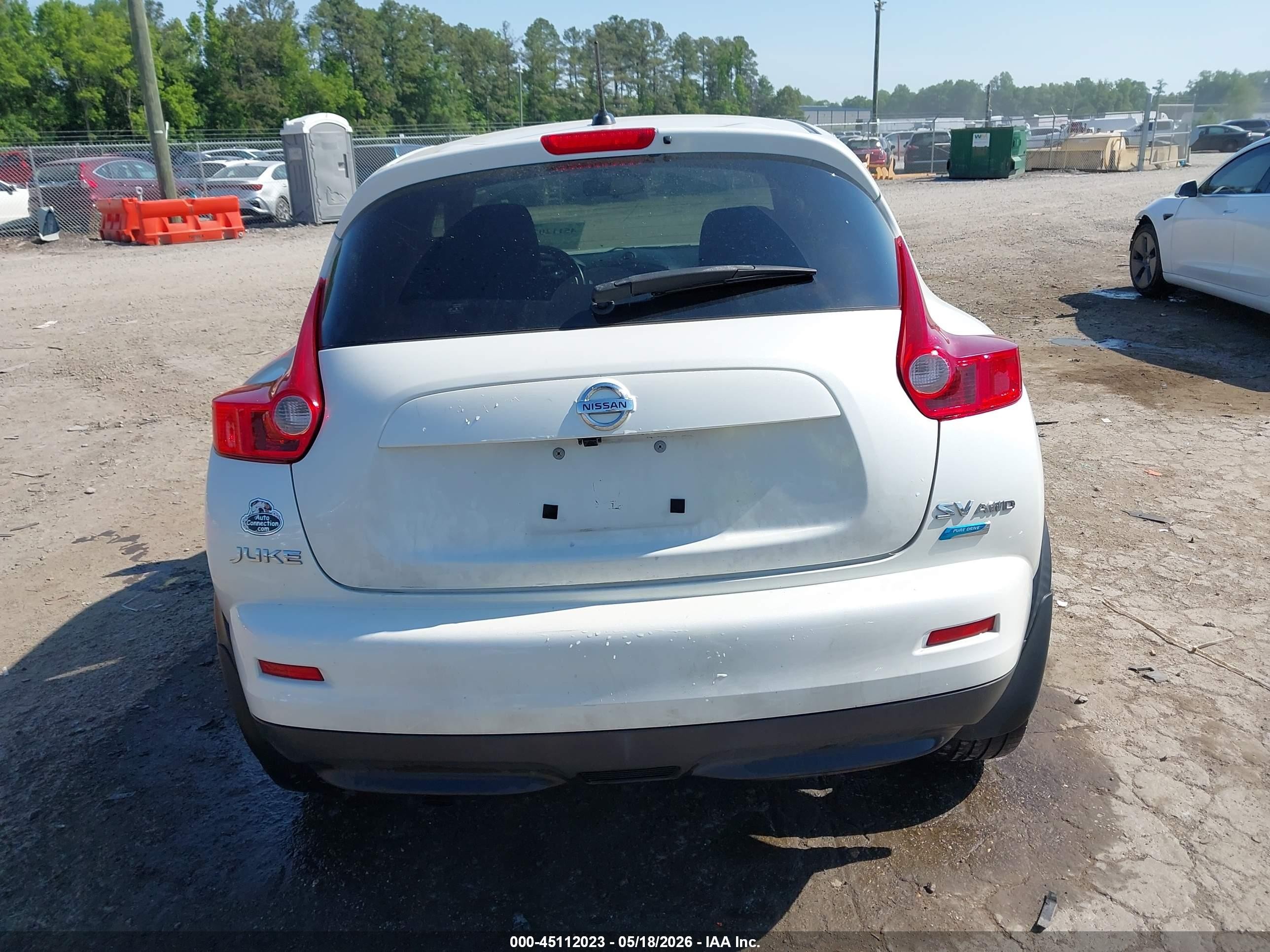 2014 Nissan Juke Sv White vin: JN8AF5MV5ET361126