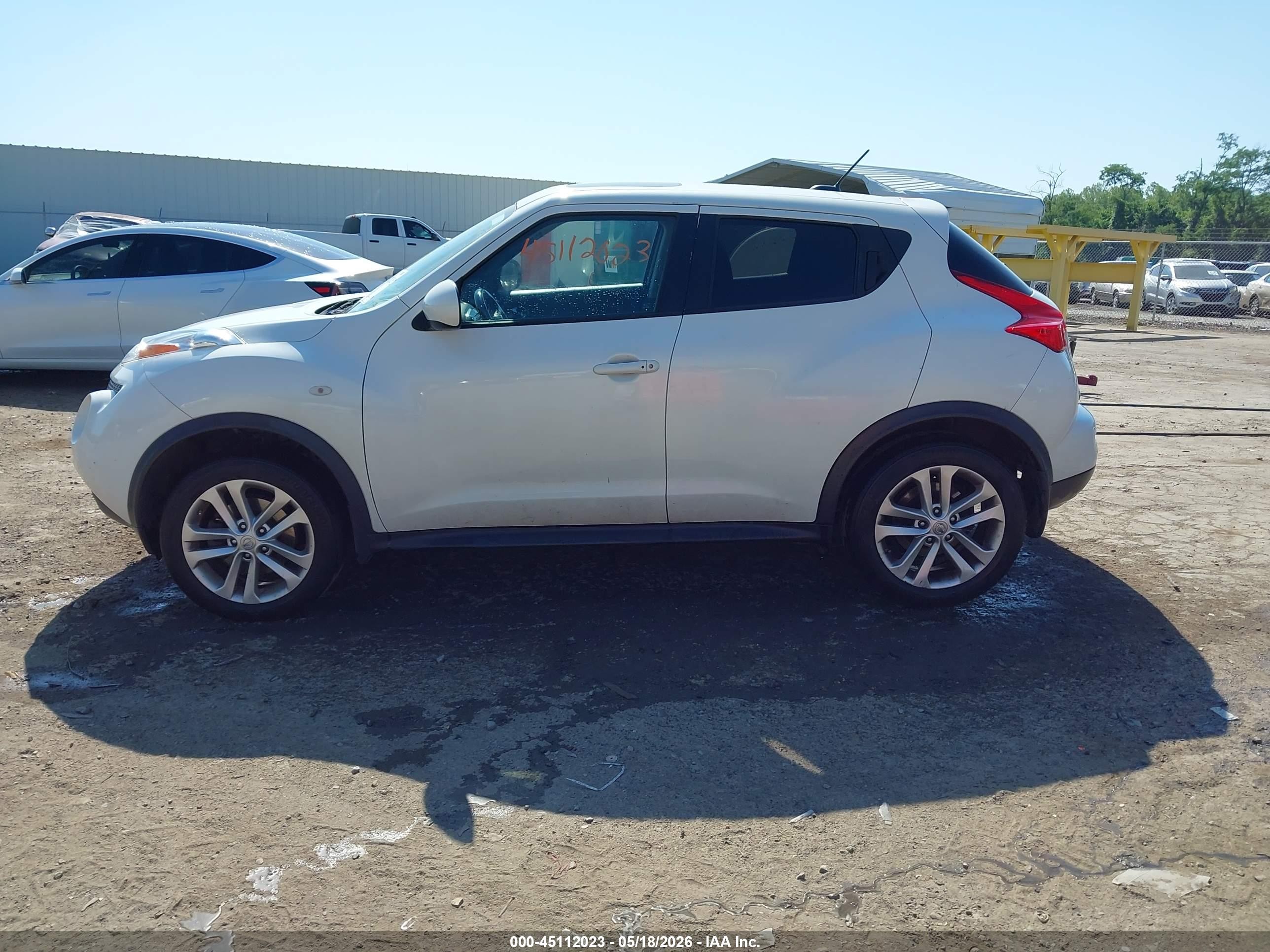 2014 Nissan Juke Sv White vin: JN8AF5MV5ET361126