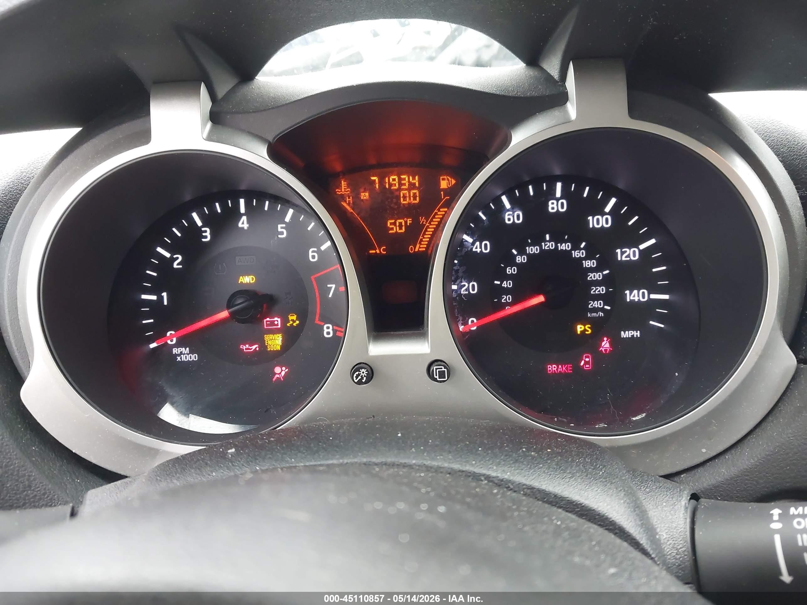 2014 Nissan Juke S Blue vin: JN8AF5MV5ET482058