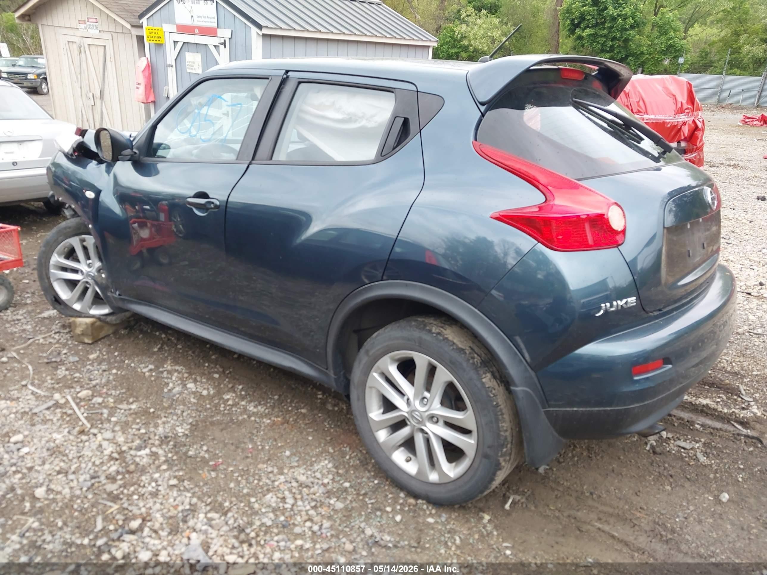2014 Nissan Juke S Blue vin: JN8AF5MV5ET482058