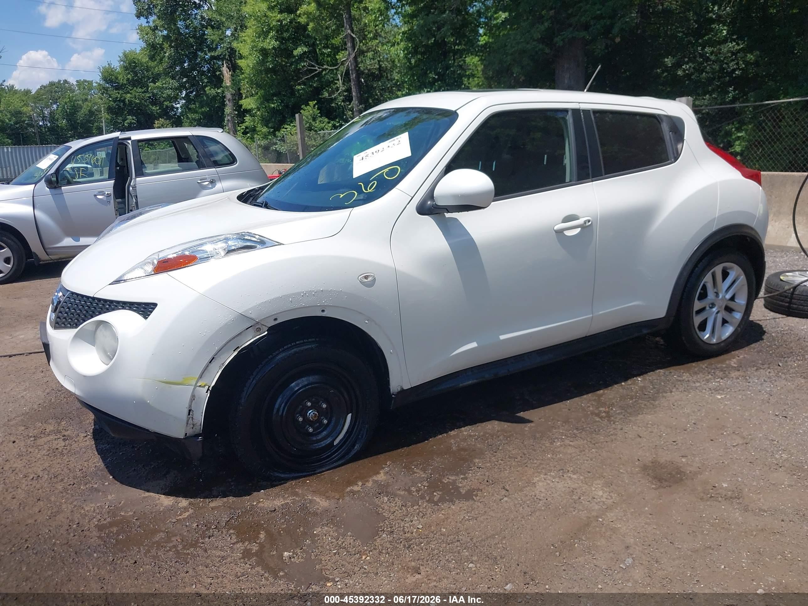 2014 Nissan Juke Sv White vin: JN8AF5MV5ET482898