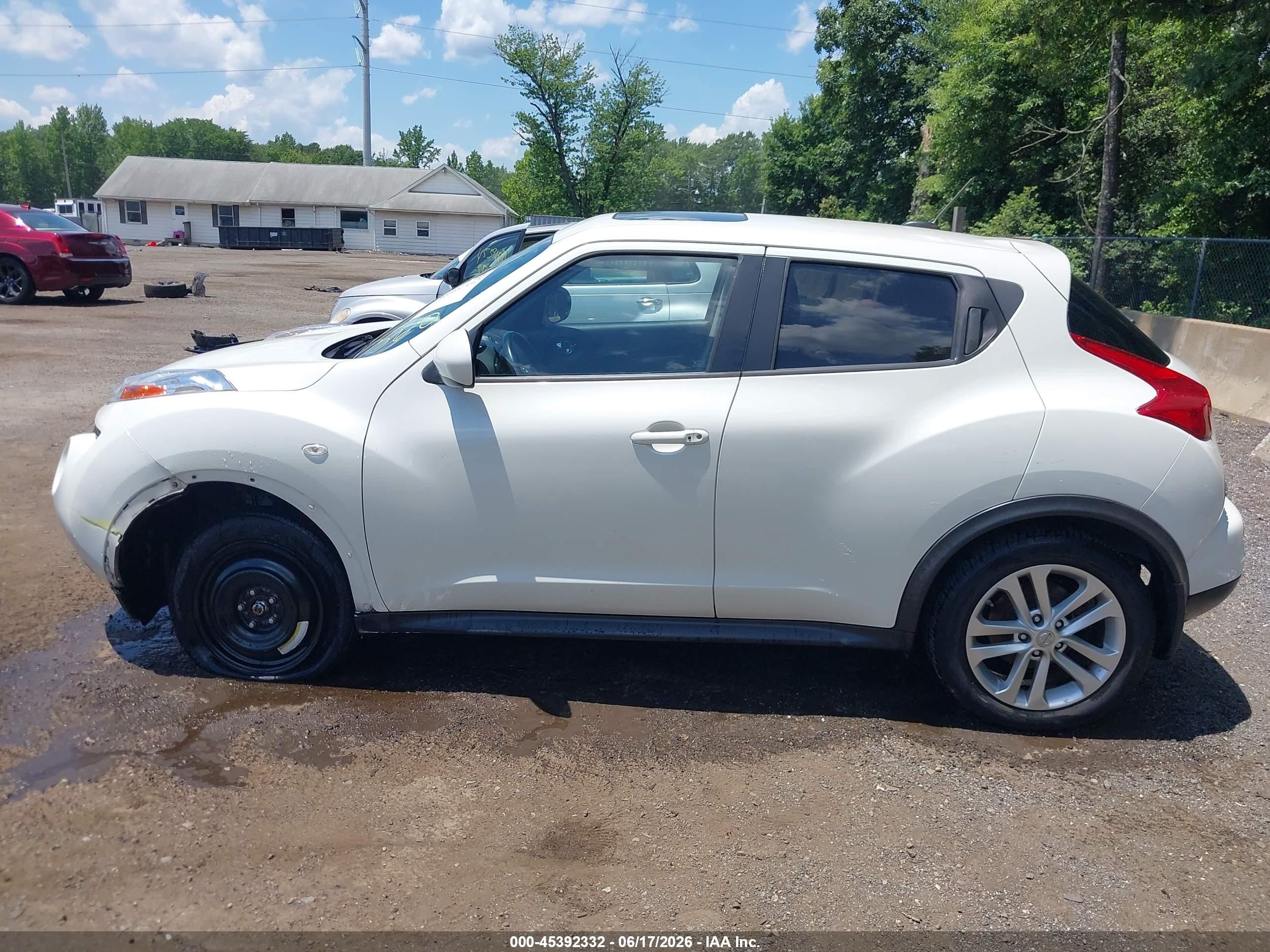 2014 Nissan Juke Sv White vin: JN8AF5MV5ET482898