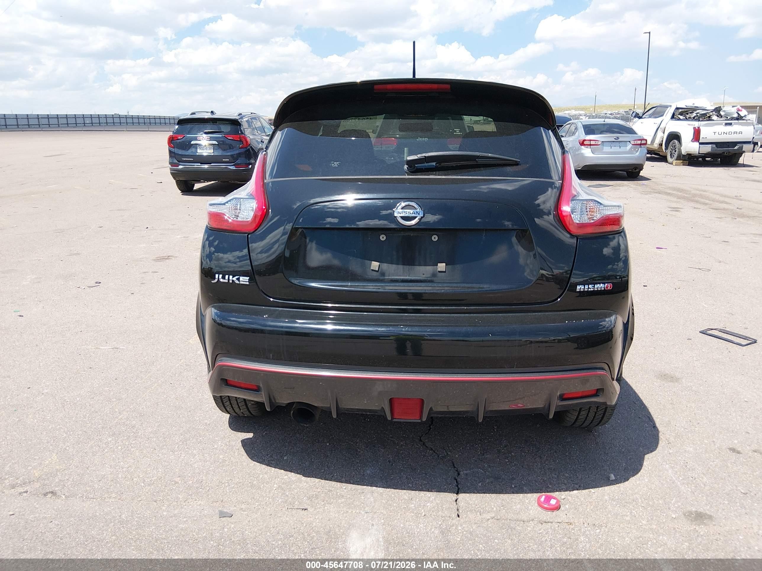 2015 Nissan Juke Nismo Black vin: JN8AF5MV5FT553454