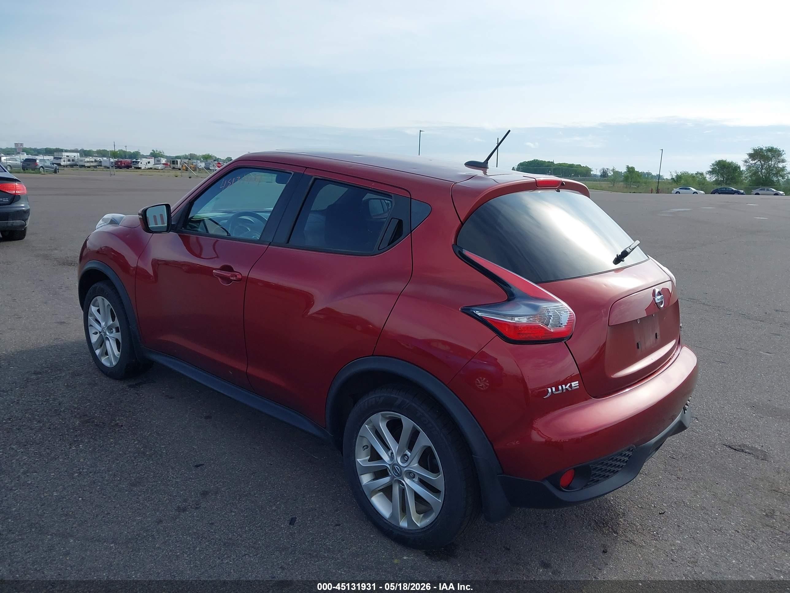 2015 Nissan Juke Sv Red vin: JN8AF5MV5FT554653