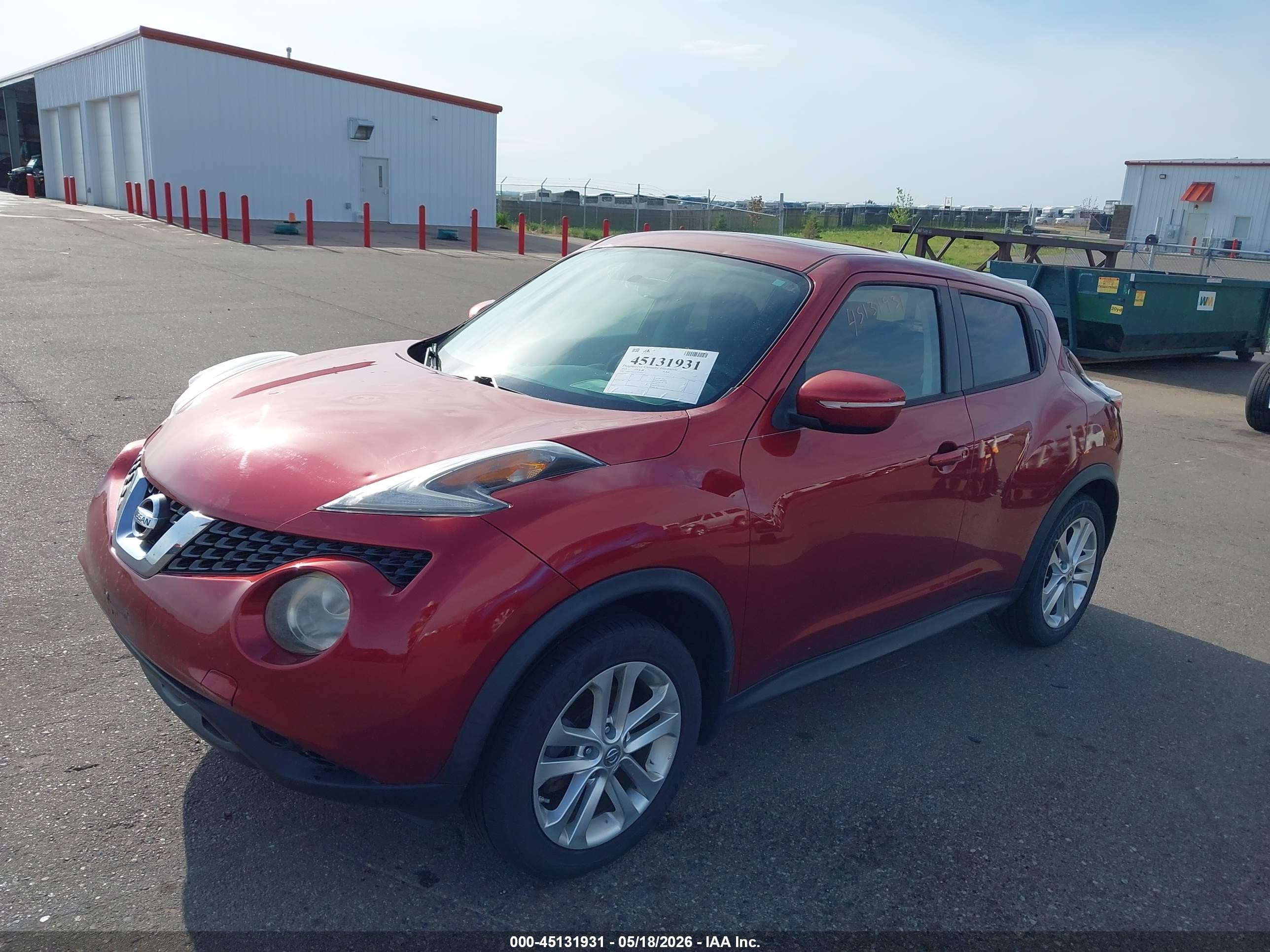 2015 Nissan Juke Sv Red vin: JN8AF5MV5FT554653