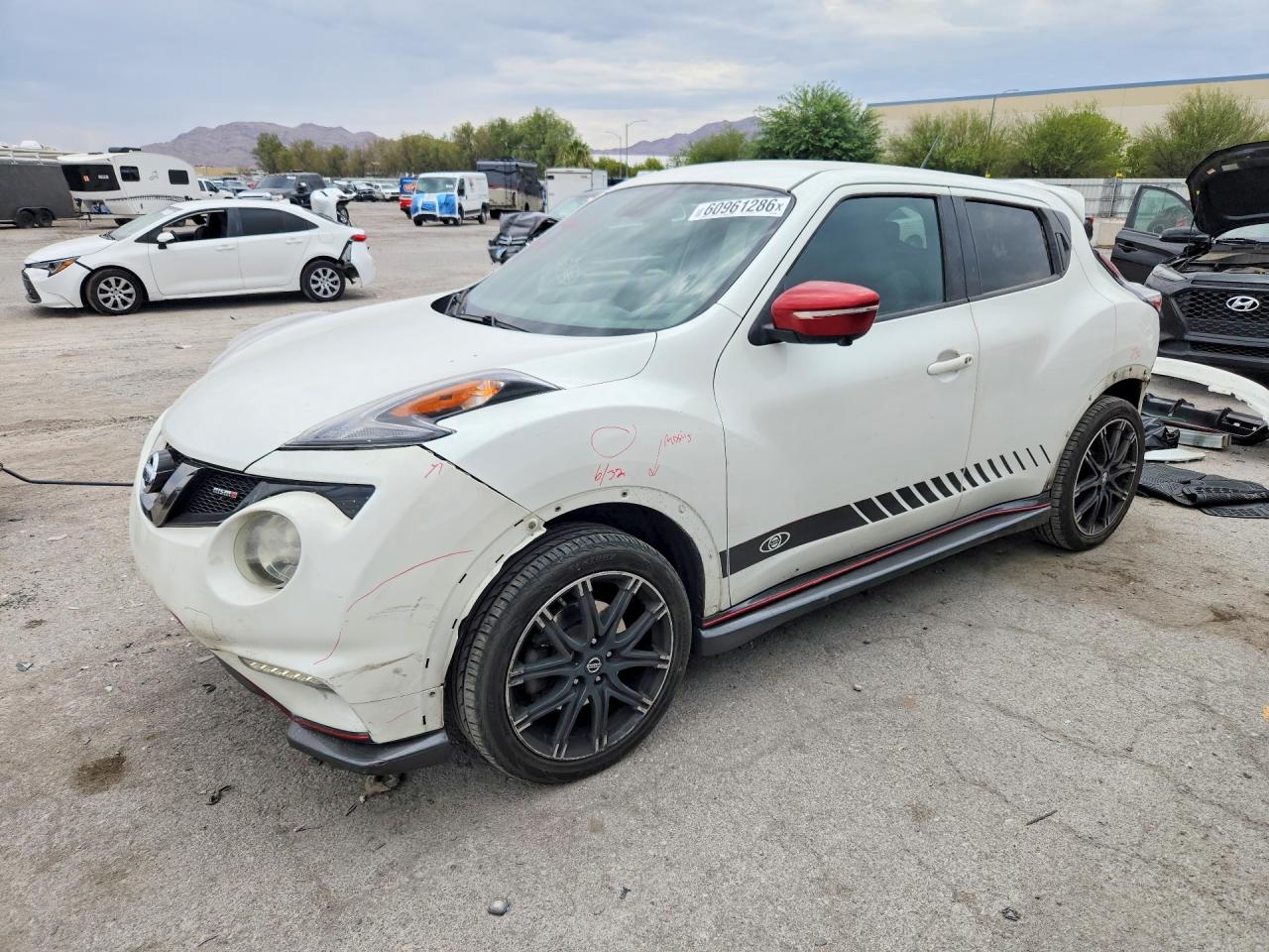 2015 Nissan Juke Nismo White vin: JN8AF5MV5FT559996
