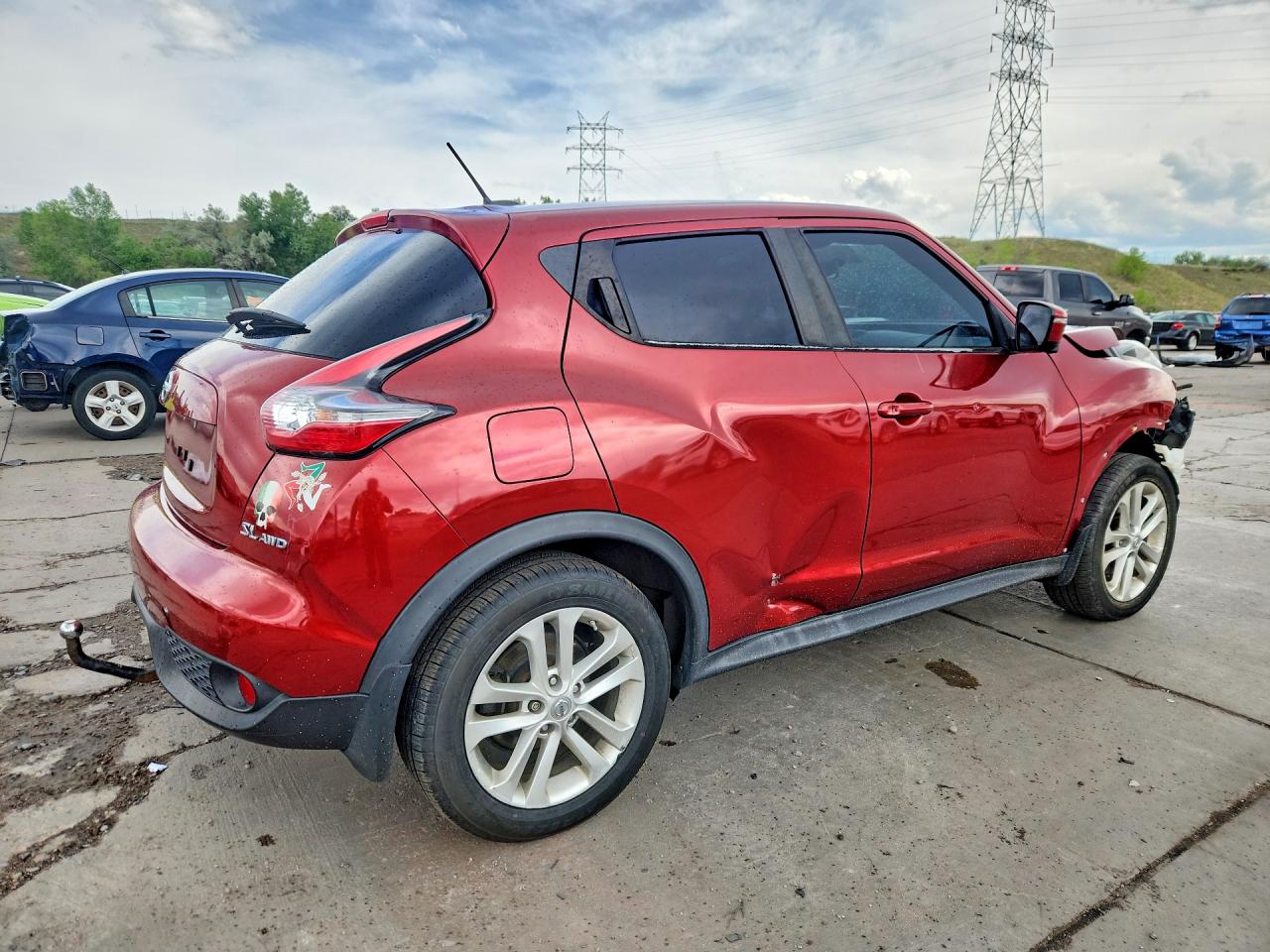 2015 Nissan Juke Sl Red vin: JN8AF5MV5FT563336