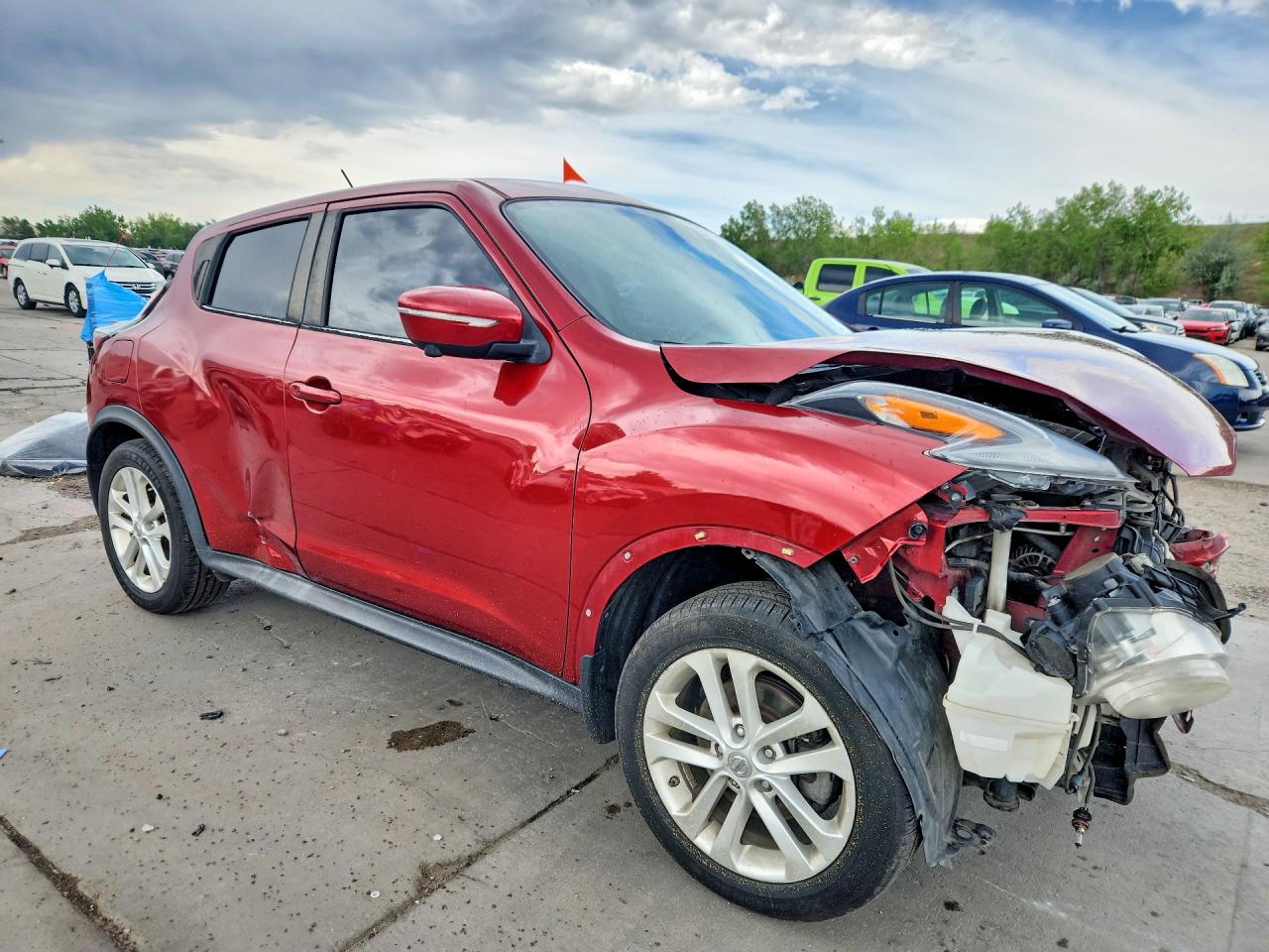 2015 Nissan Juke Sl Red vin: JN8AF5MV5FT563336
