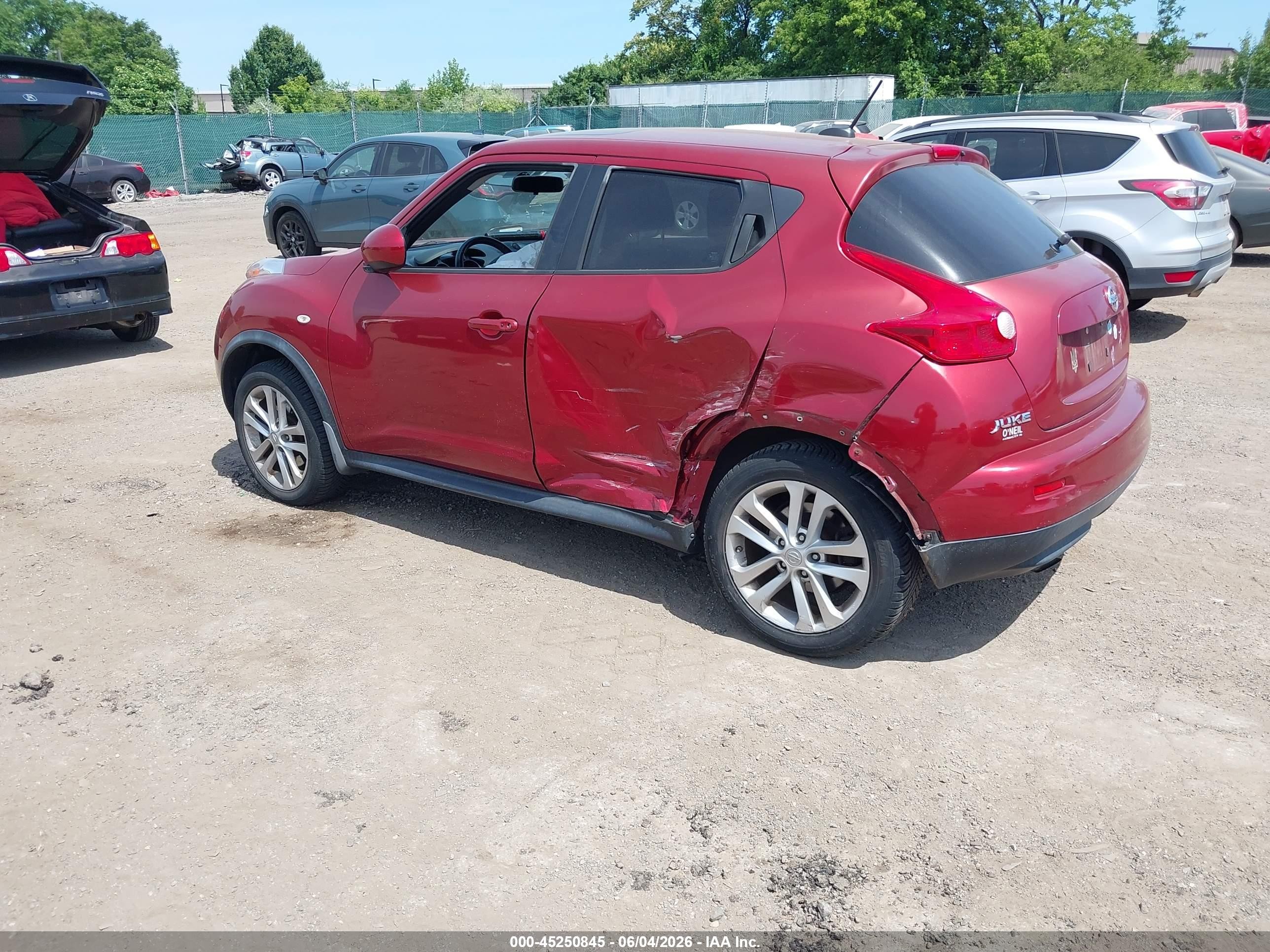 2011 Nissan Juke Sv Оранжевый vin: JN8AF5MV6BT009488