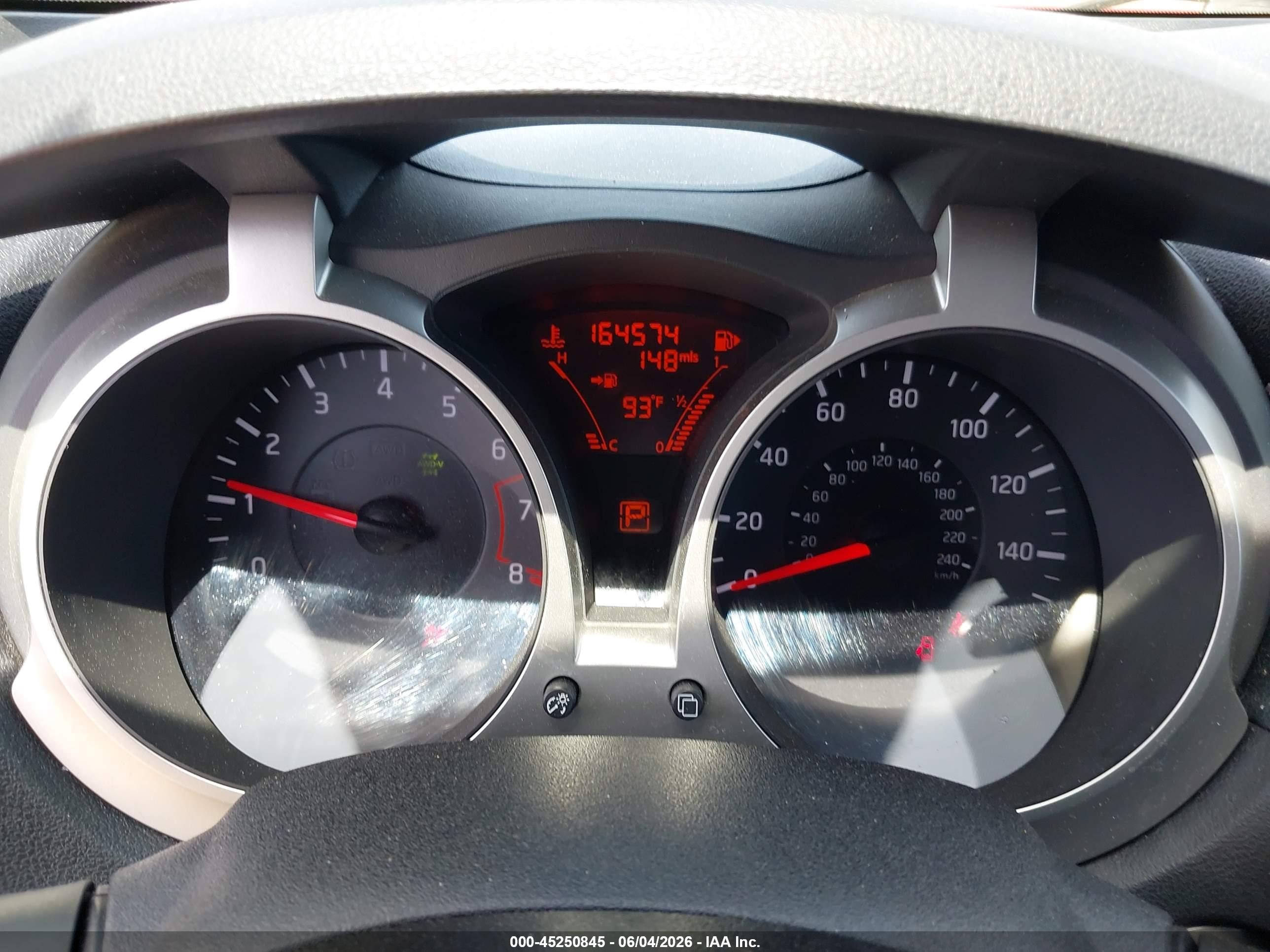 2011 Nissan Juke Sv Оранжевый vin: JN8AF5MV6BT009488