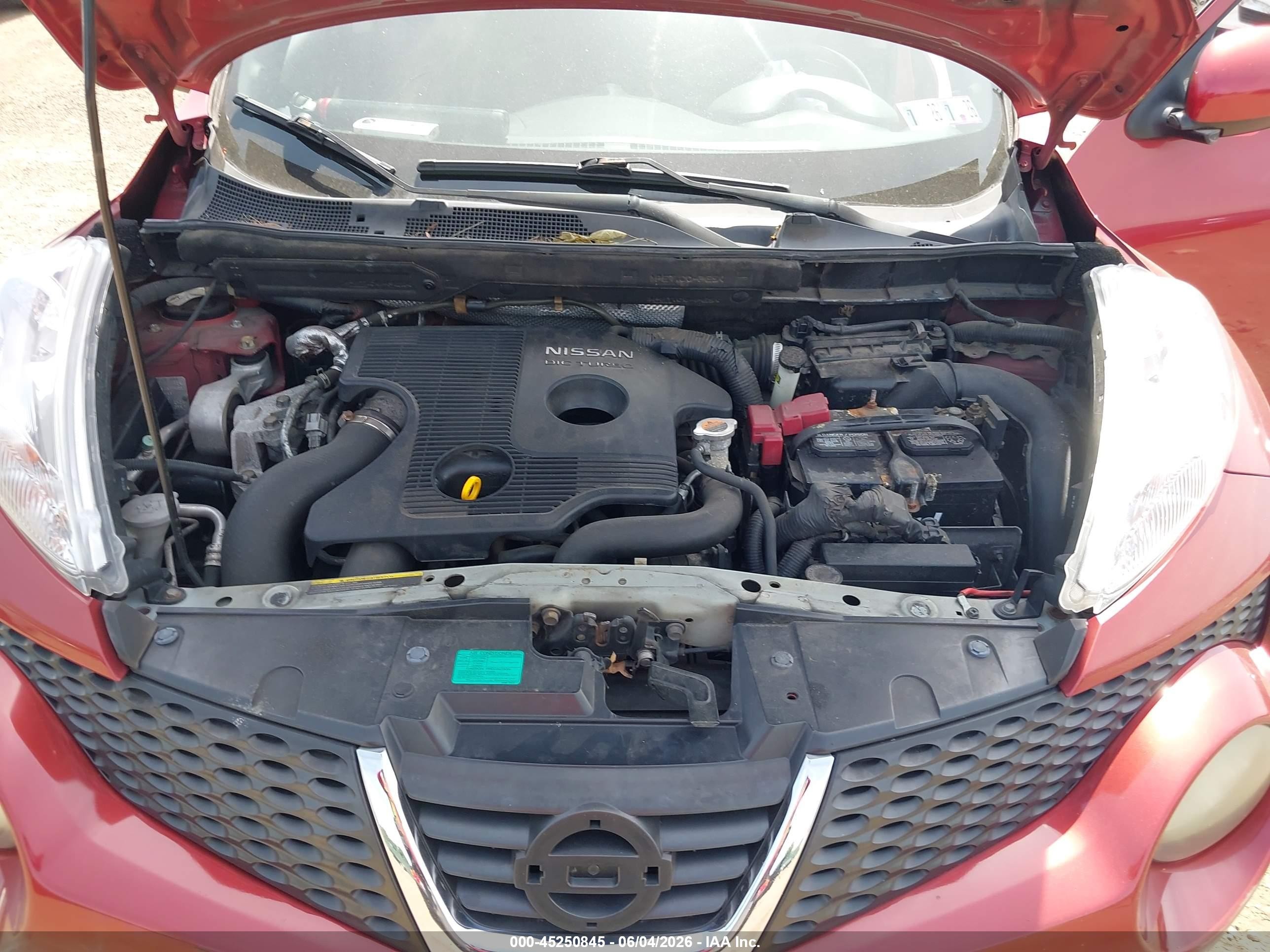 2011 Nissan Juke Sv Оранжевый vin: JN8AF5MV6BT009488