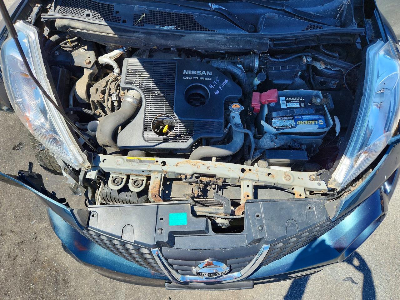 2011 Nissan Juke S Teal vin: JN8AF5MV6BT013914