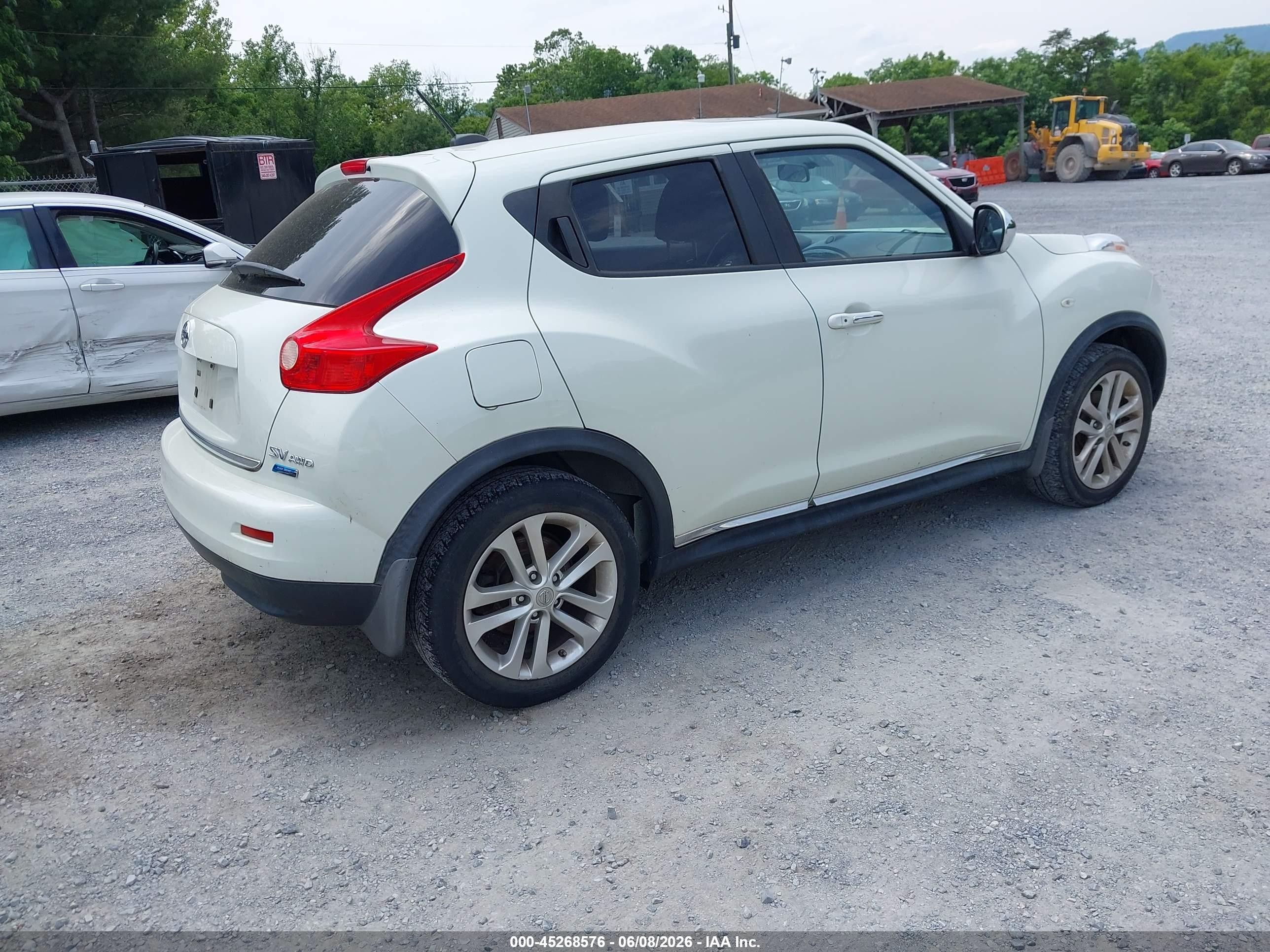 2012 Nissan Juke Sv White vin: JN8AF5MV6CT124707