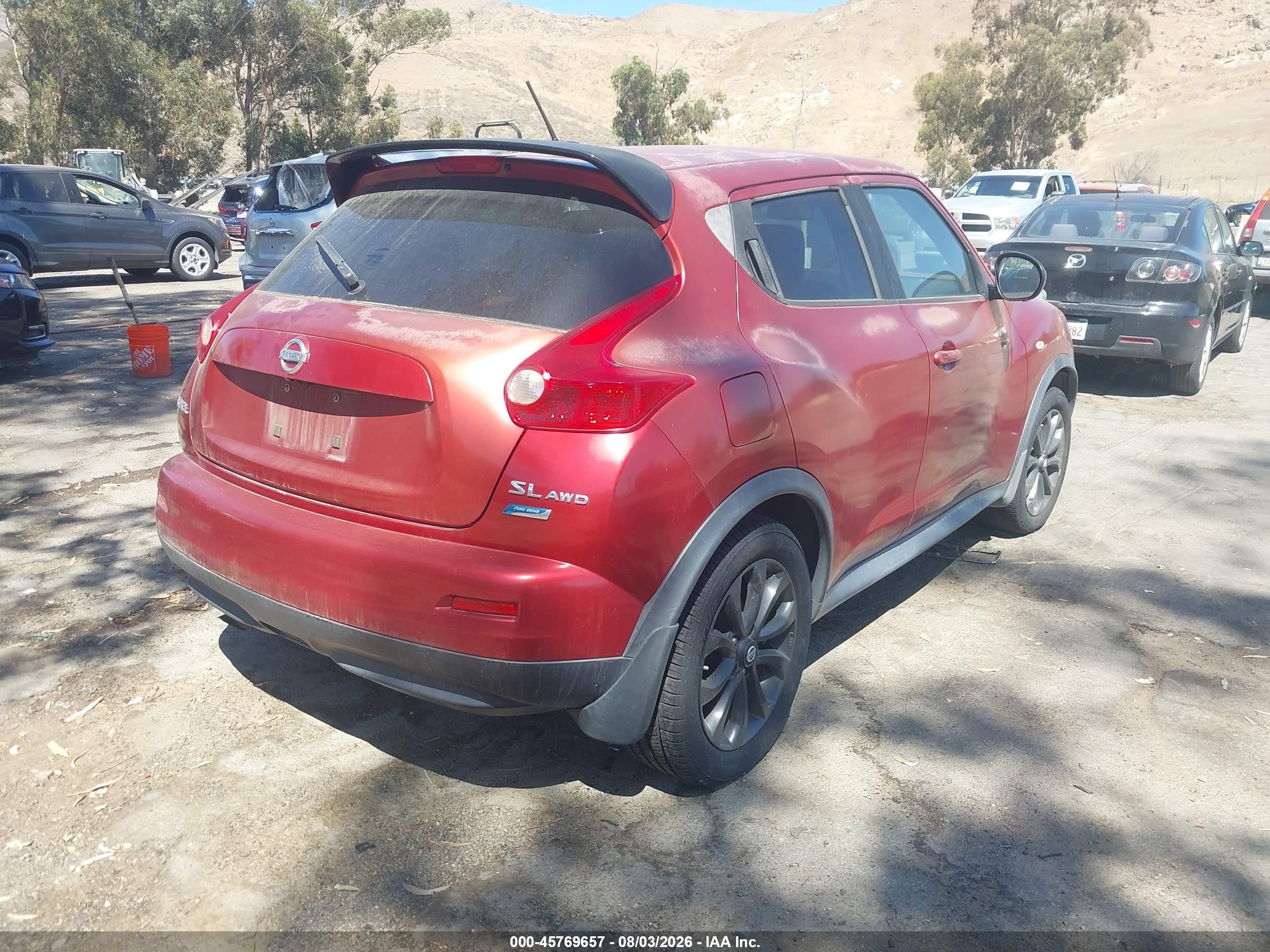 2013 Nissan Juke Sl Красный vin: JN8AF5MV6DT217454