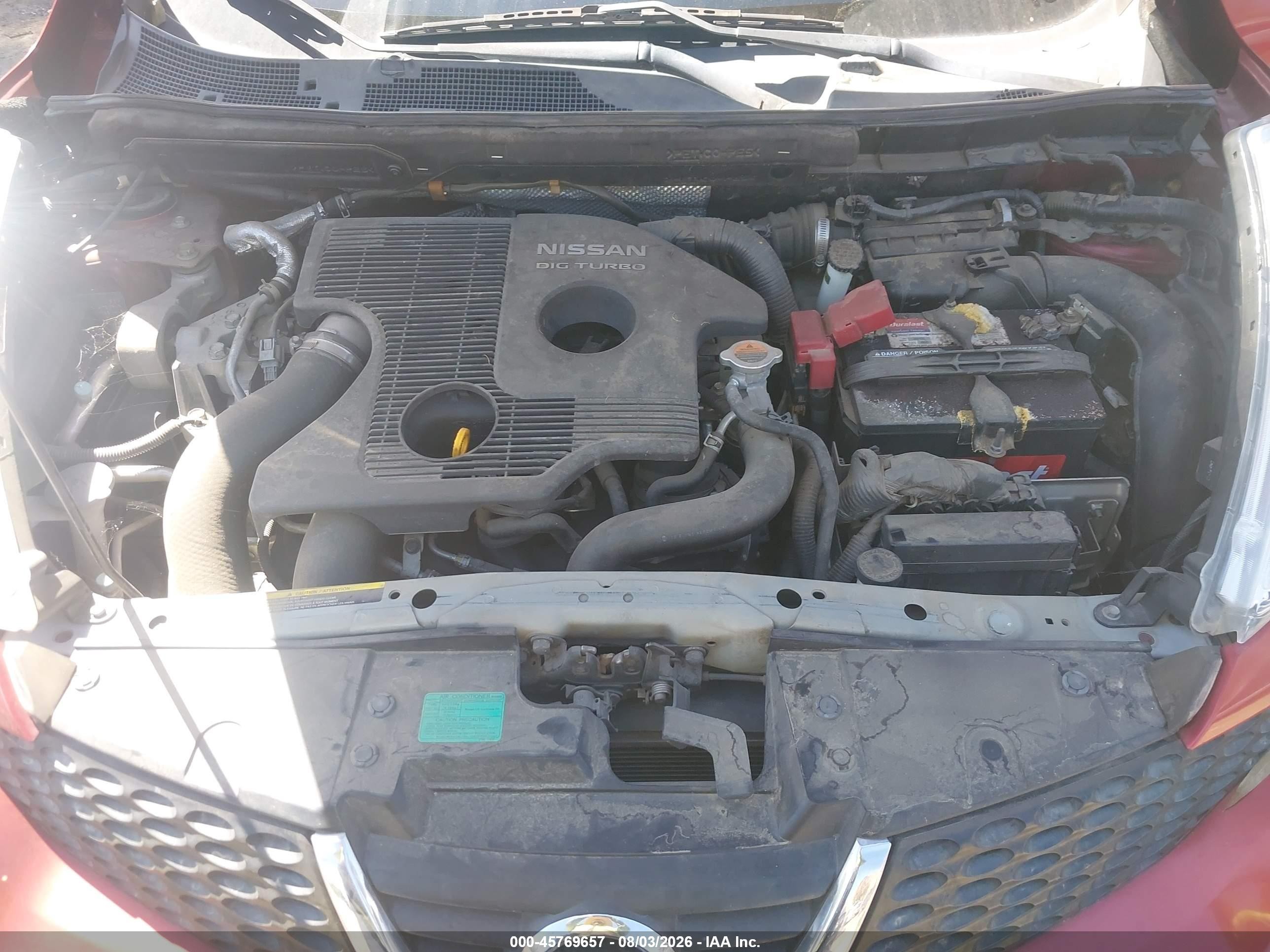 2013 Nissan Juke Sl Красный vin: JN8AF5MV6DT217454