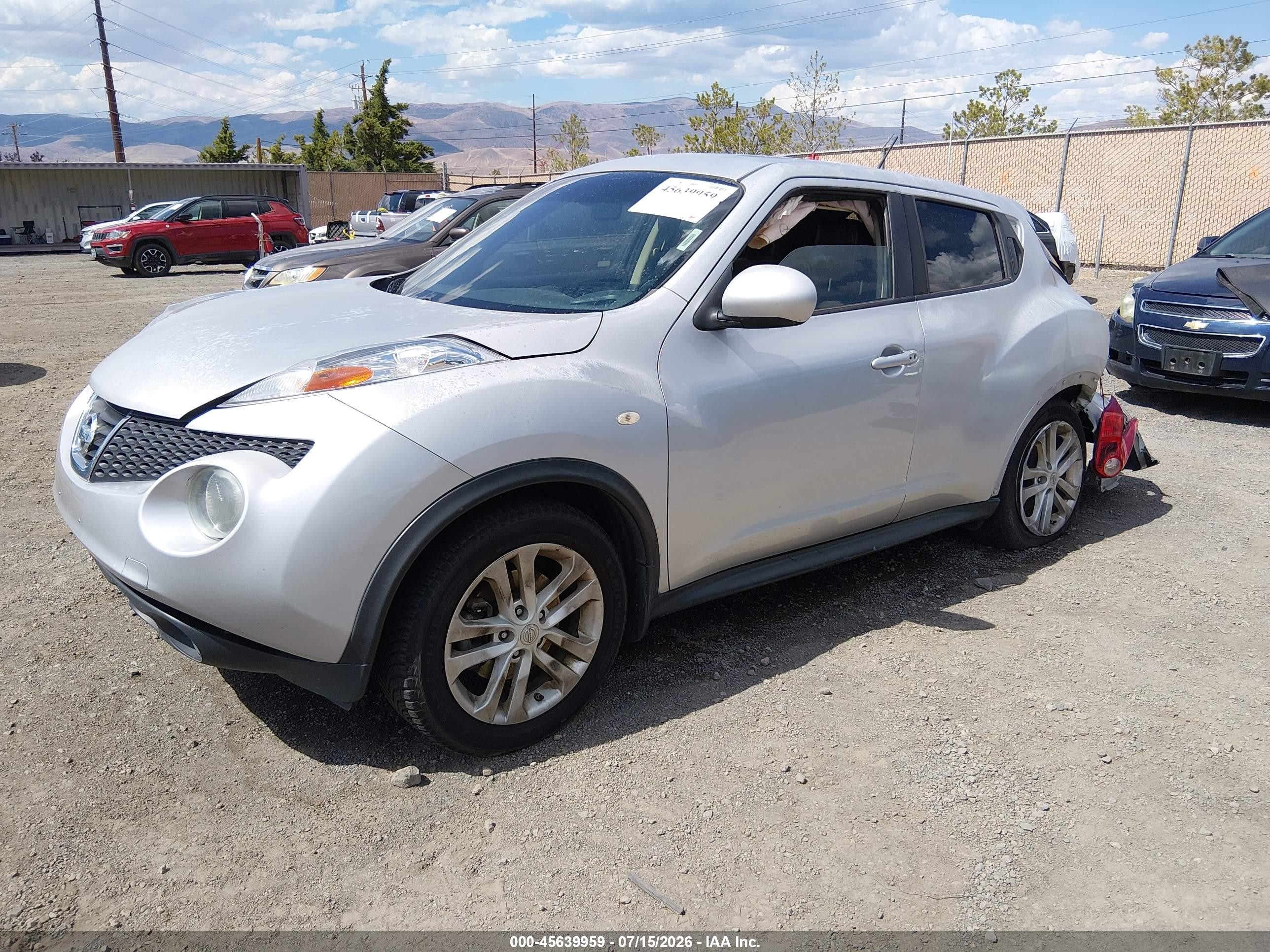 2014 Nissan Juke Sl Gray vin: JN8AF5MV6ET355206