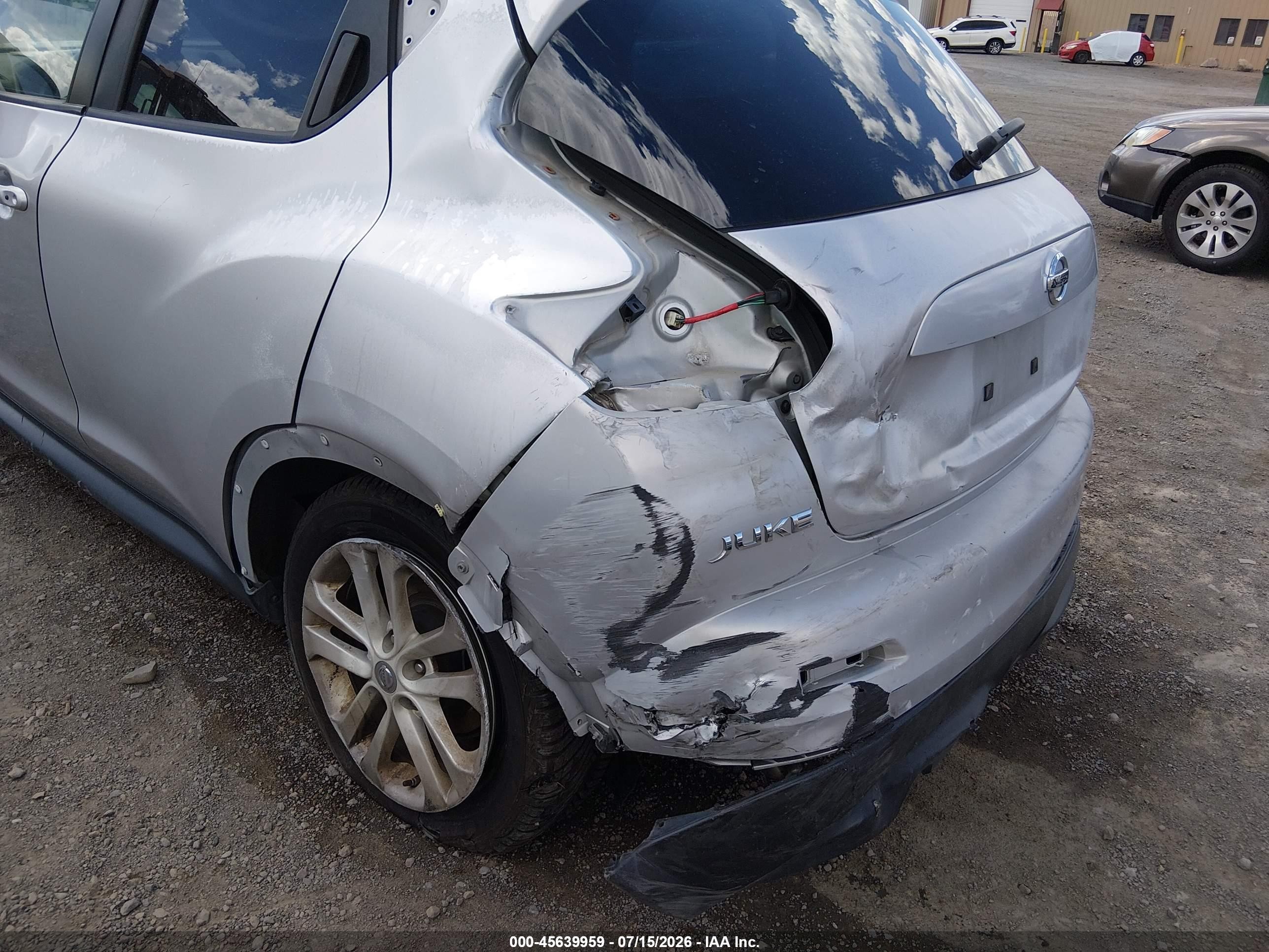 2014 Nissan Juke Sl Gray vin: JN8AF5MV6ET355206