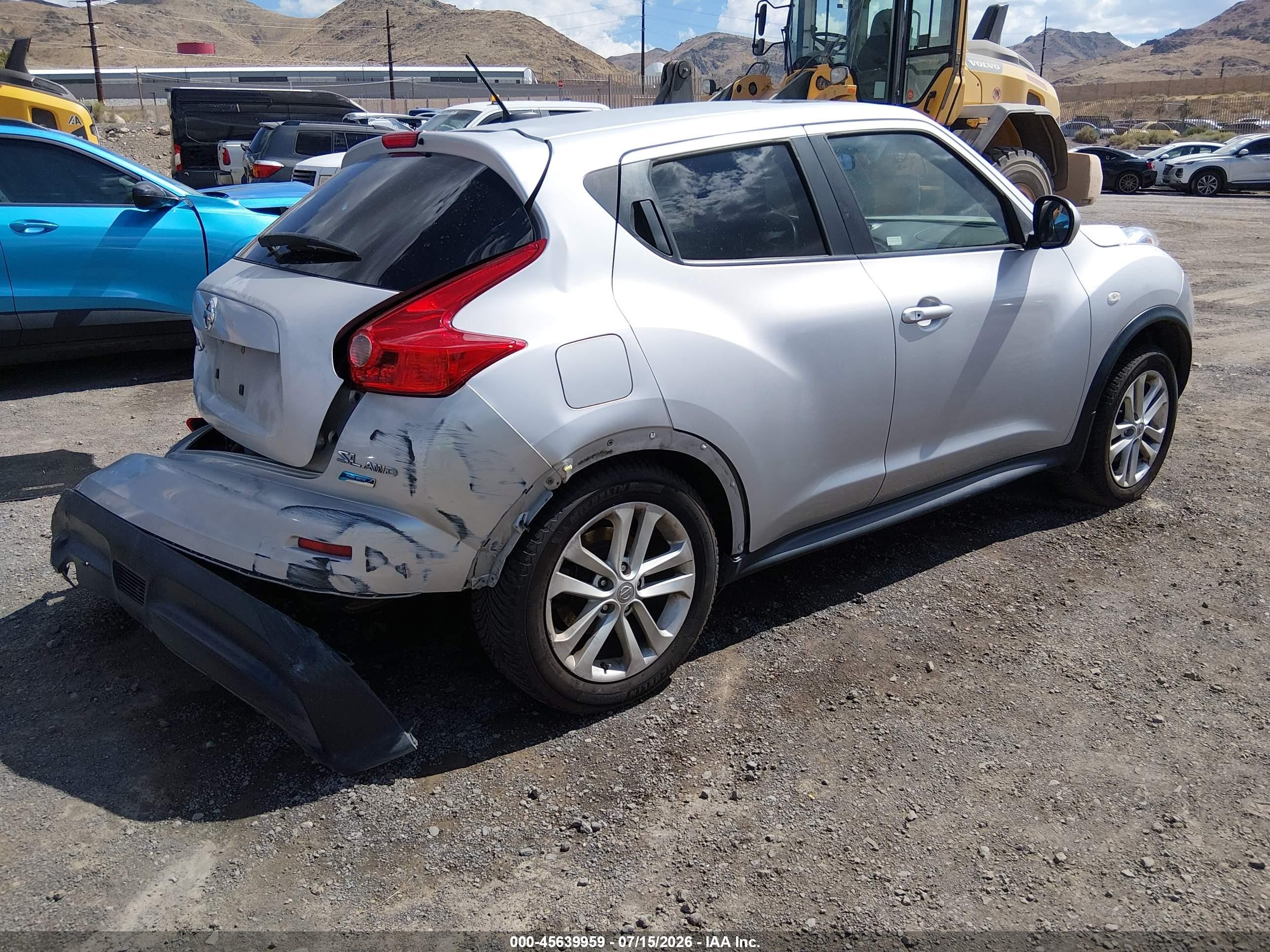 2014 Nissan Juke Sl Gray vin: JN8AF5MV6ET355206