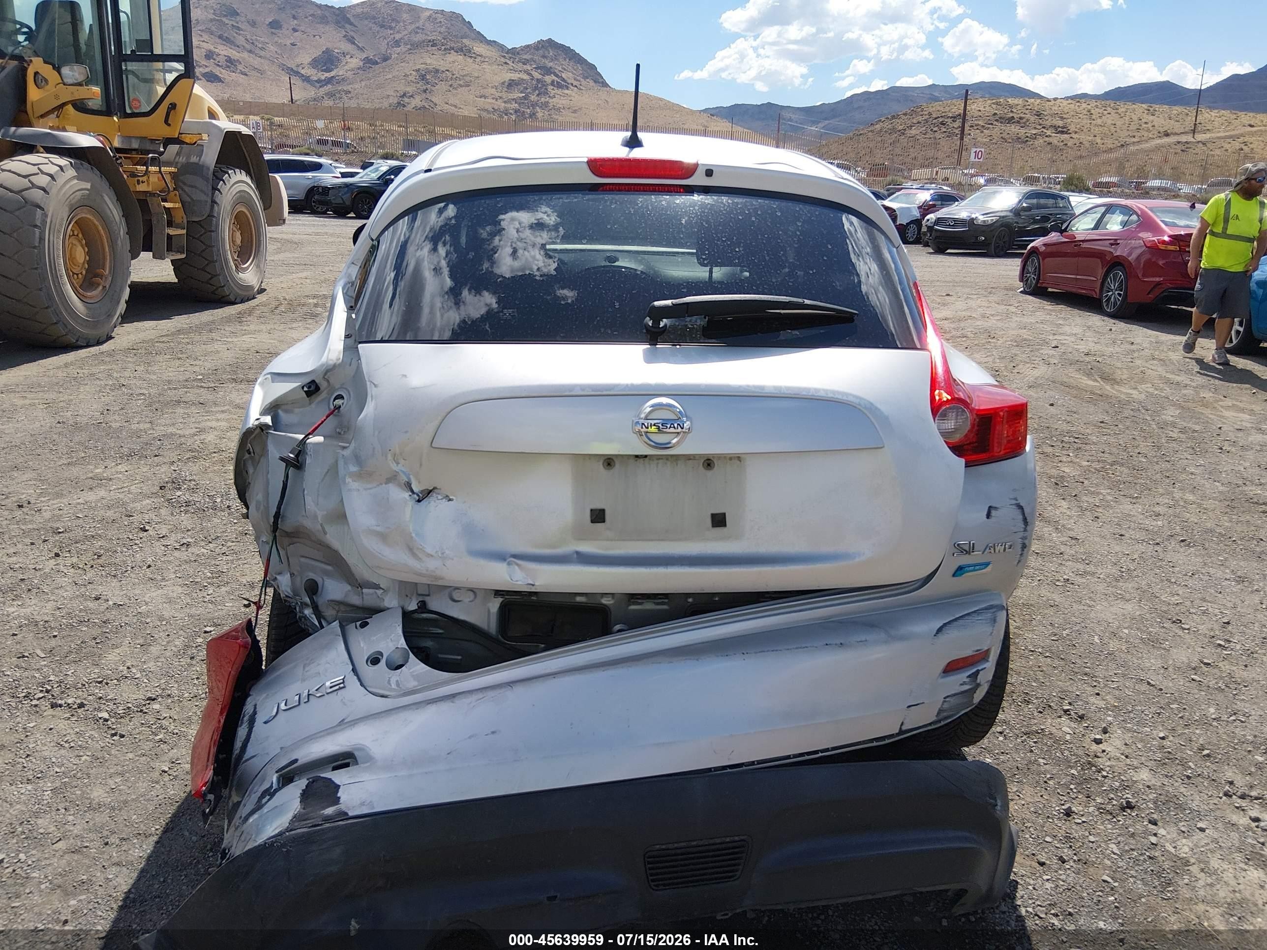 2014 Nissan Juke Sl Gray vin: JN8AF5MV6ET355206