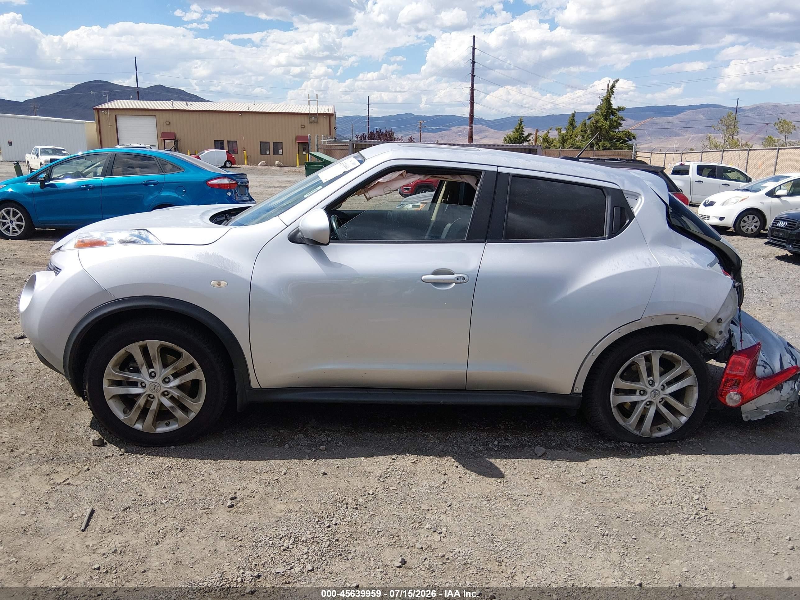 2014 Nissan Juke Sl Gray vin: JN8AF5MV6ET355206