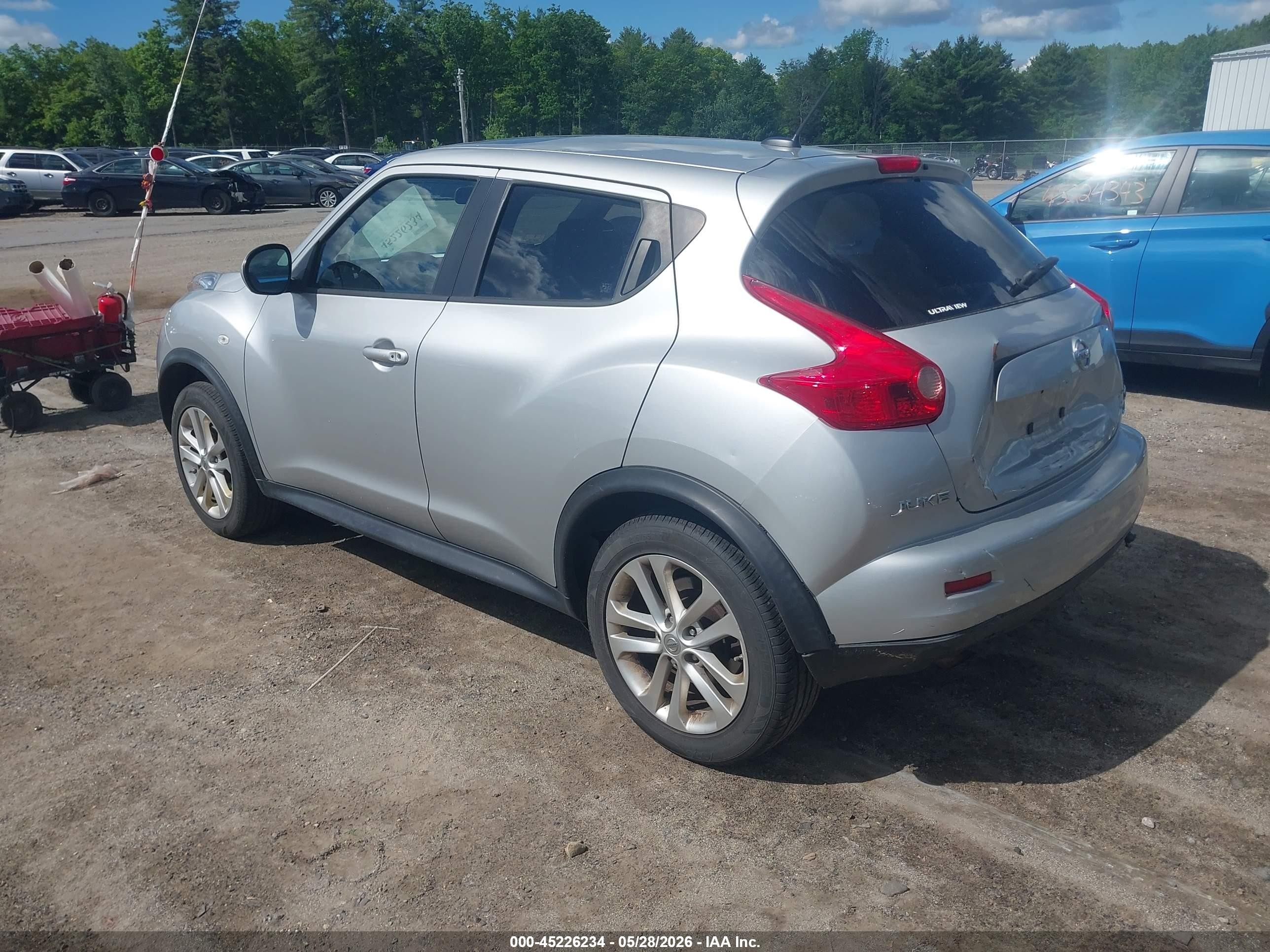 2014 Nissan Juke Sl Silver vin: JN8AF5MV6ET357862