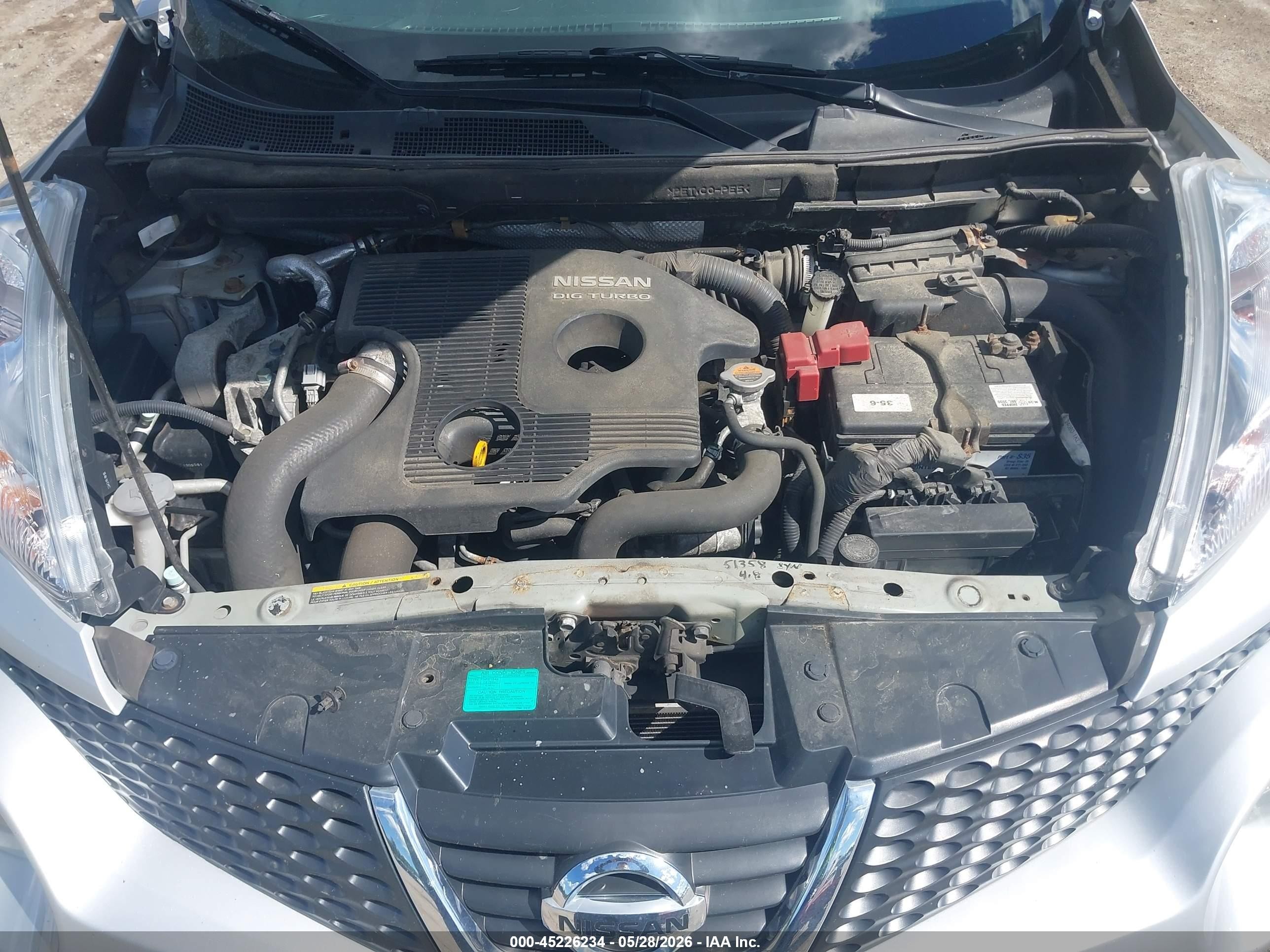 2014 Nissan Juke Sl Silver vin: JN8AF5MV6ET357862