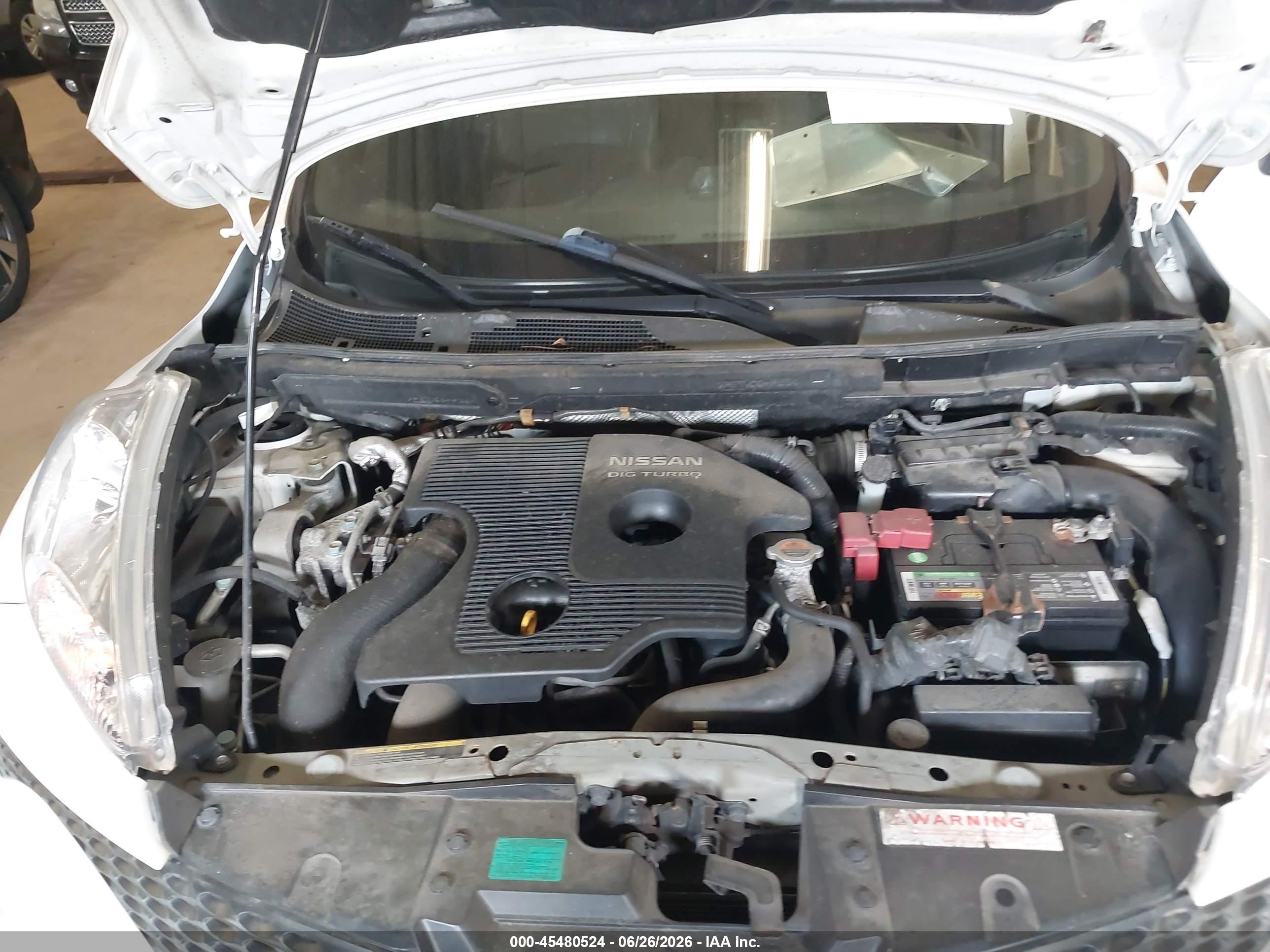 2014 Nissan Juke Sl White vin: JN8AF5MV6ET360518