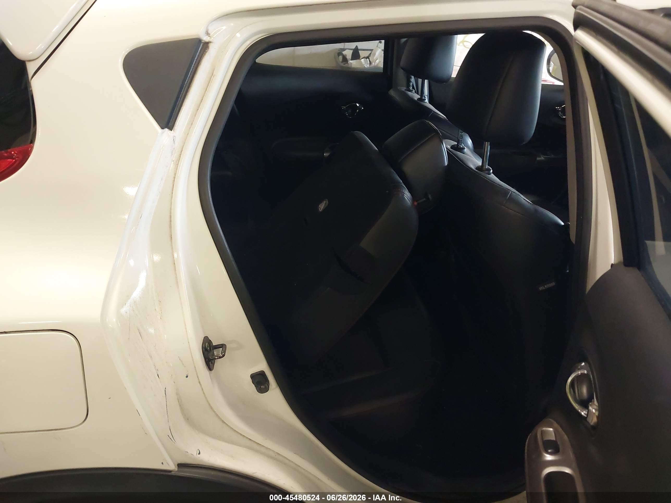 2014 Nissan Juke Sl White vin: JN8AF5MV6ET360518