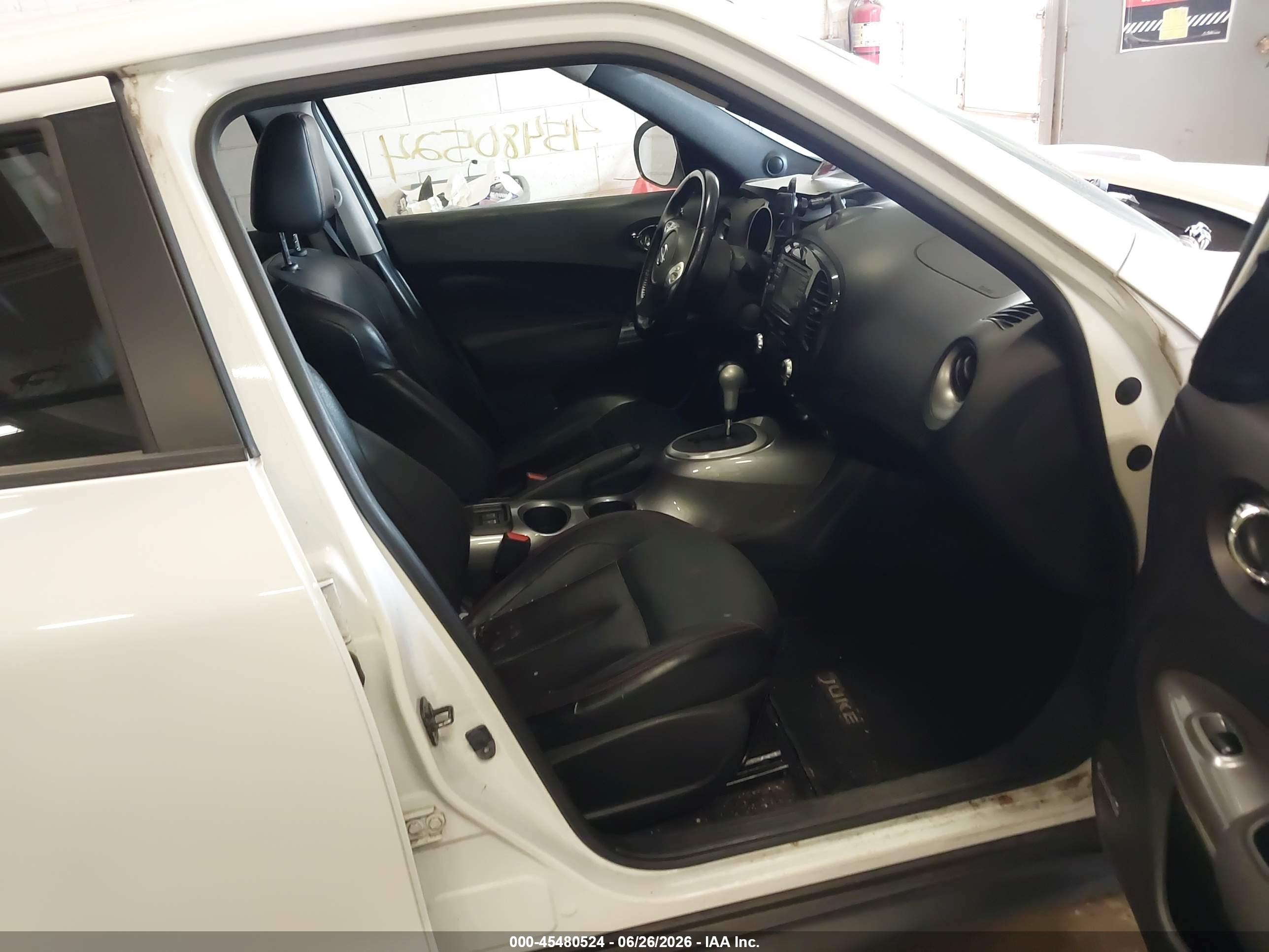 2014 Nissan Juke Sl White vin: JN8AF5MV6ET360518