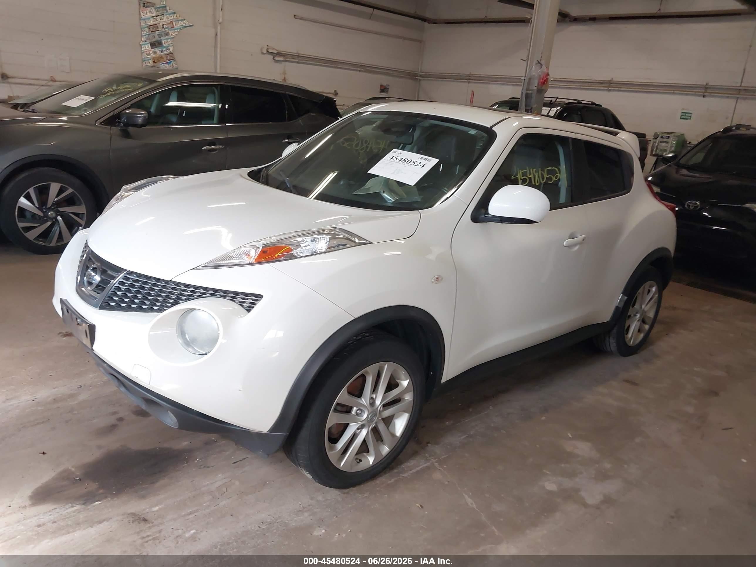 2014 Nissan Juke Sl White vin: JN8AF5MV6ET360518
