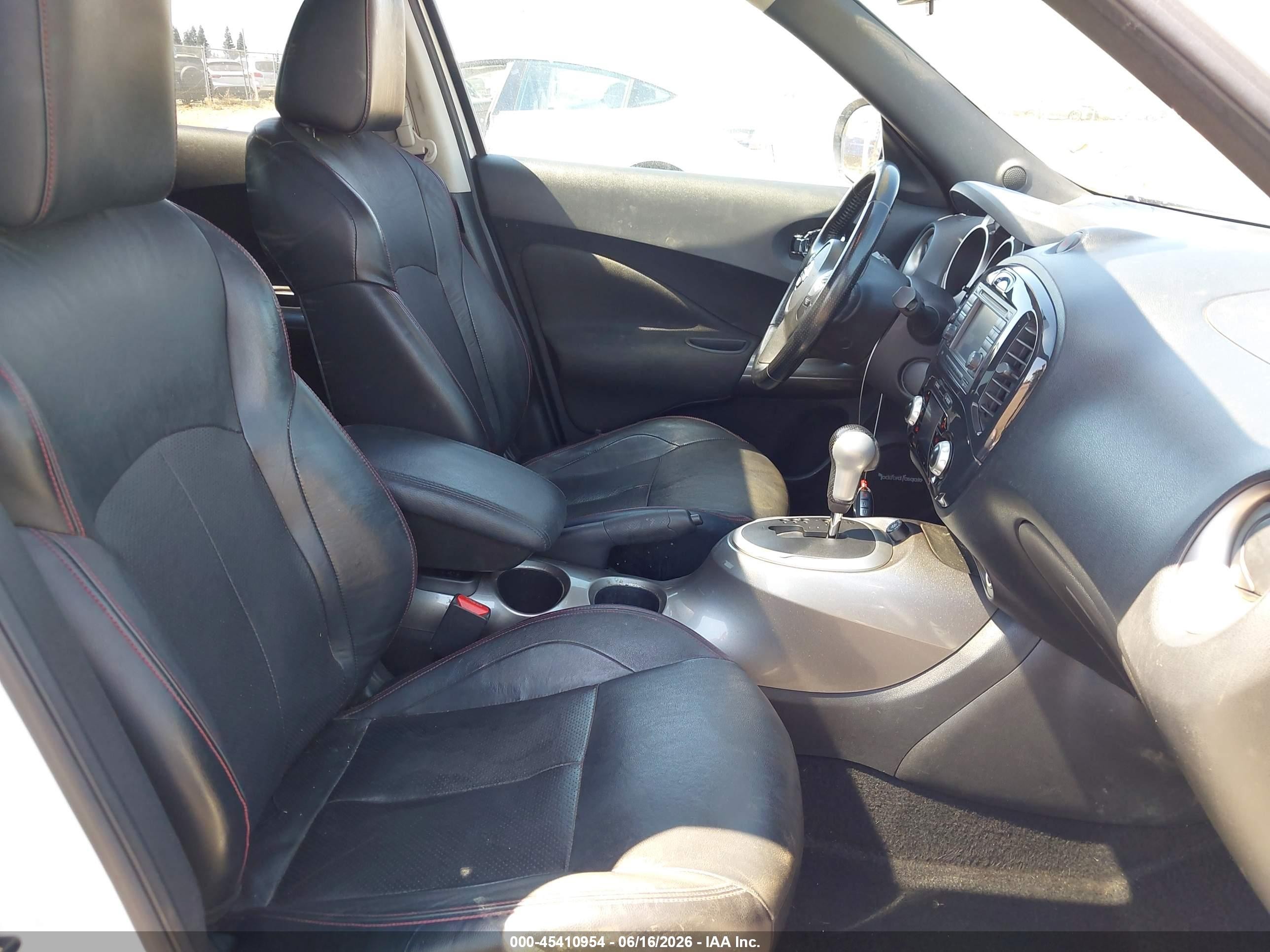 2014 Nissan Juke Sl White vin: JN8AF5MV6ET360793