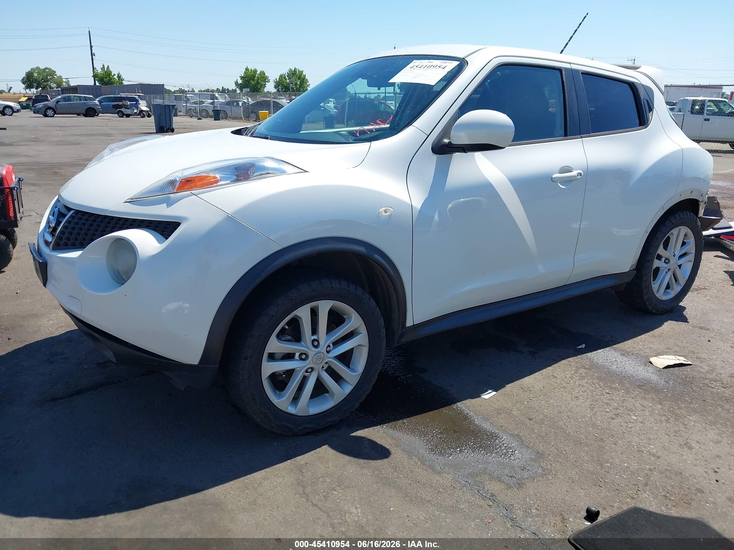 2014 Nissan Juke Sl White vin: JN8AF5MV6ET360793