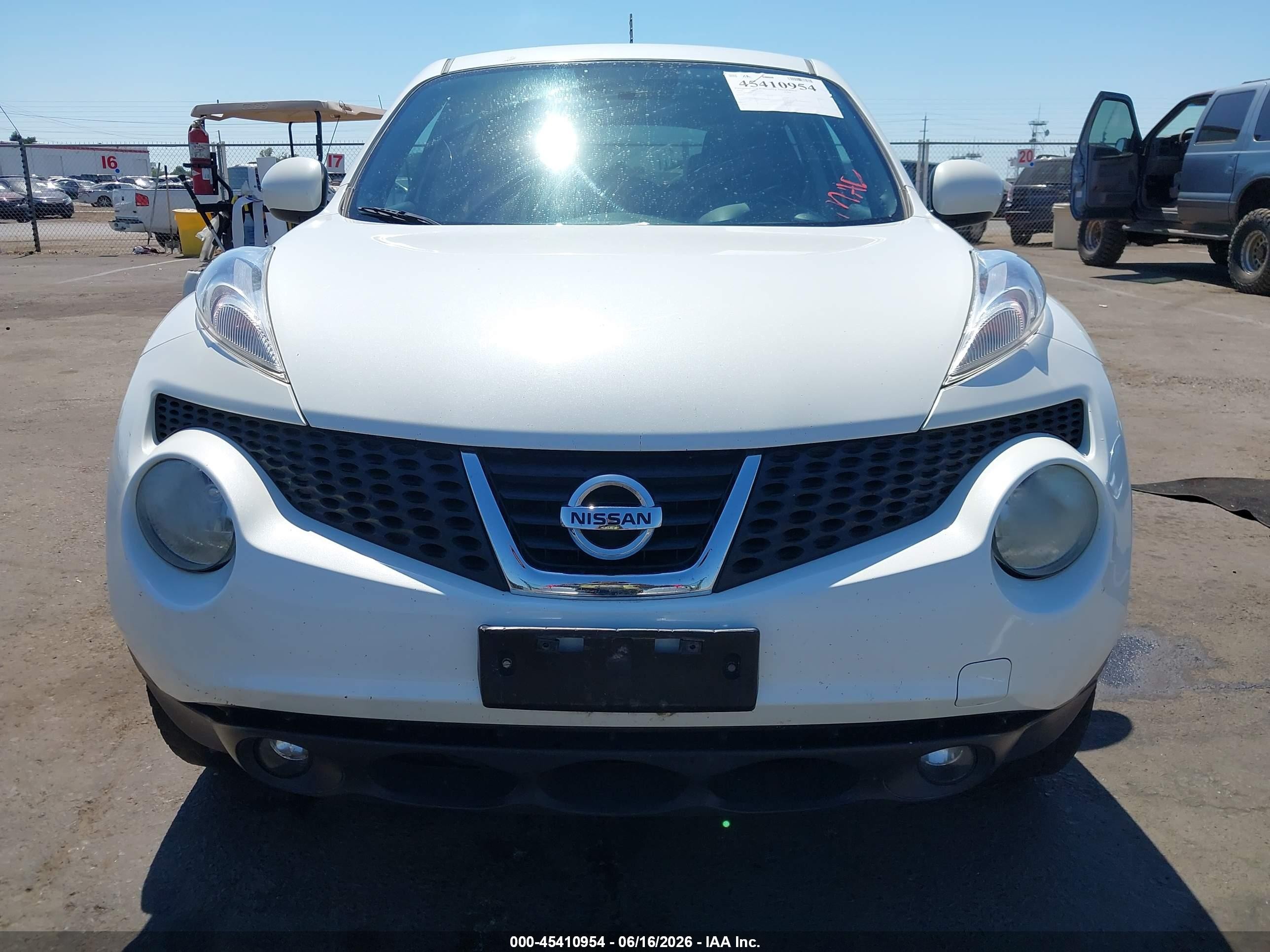 2014 Nissan Juke Sl White vin: JN8AF5MV6ET360793