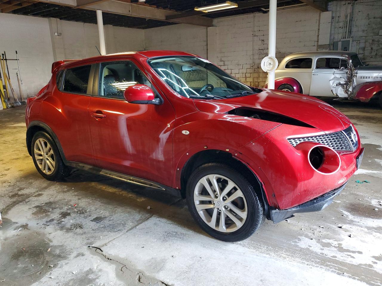 2014 Nissan Juke Sl Burgundy vin: JN8AF5MV6ET362401