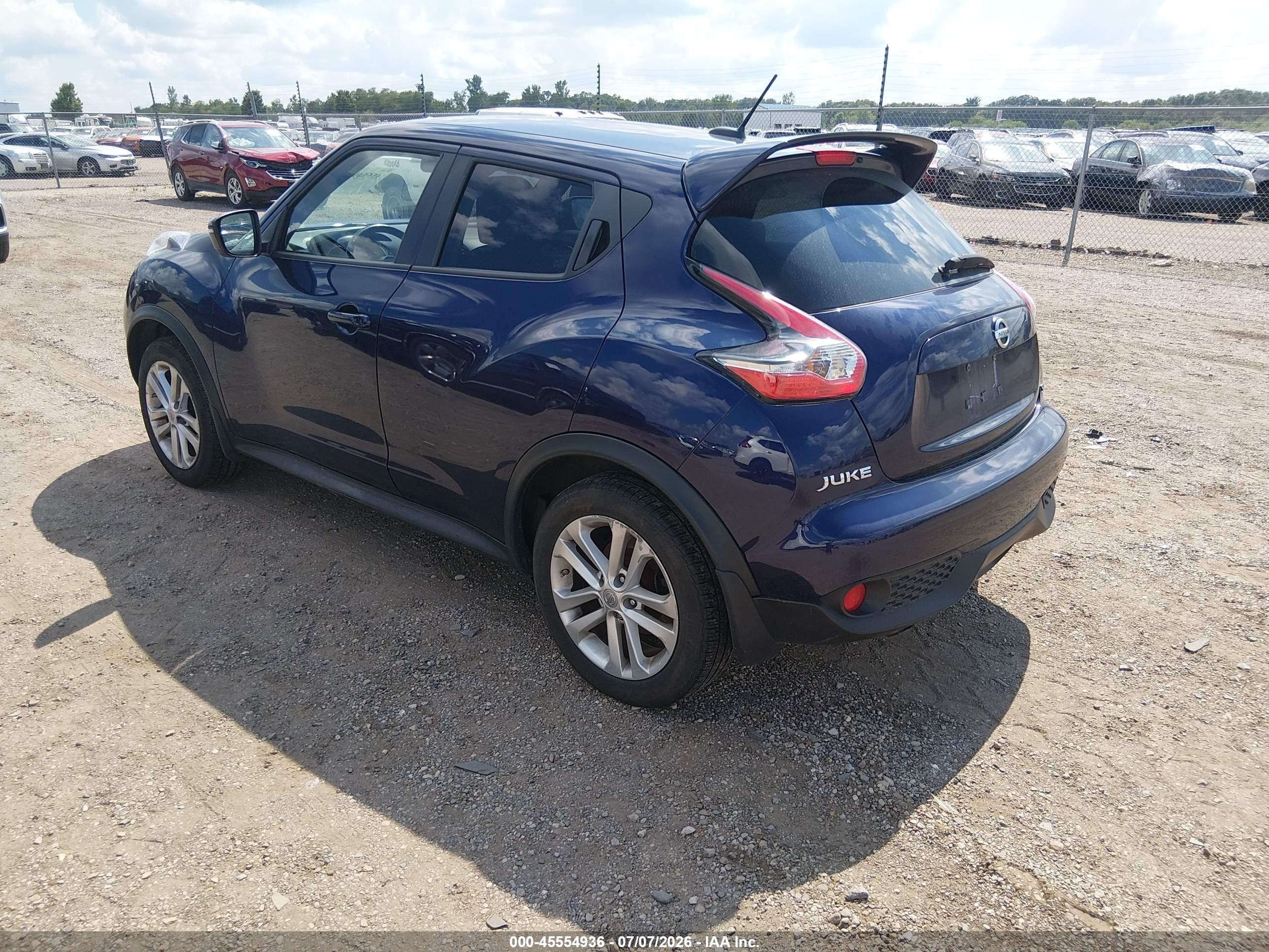 2015 Nissan Juke Sv Purple vin: JN8AF5MV6FT551552