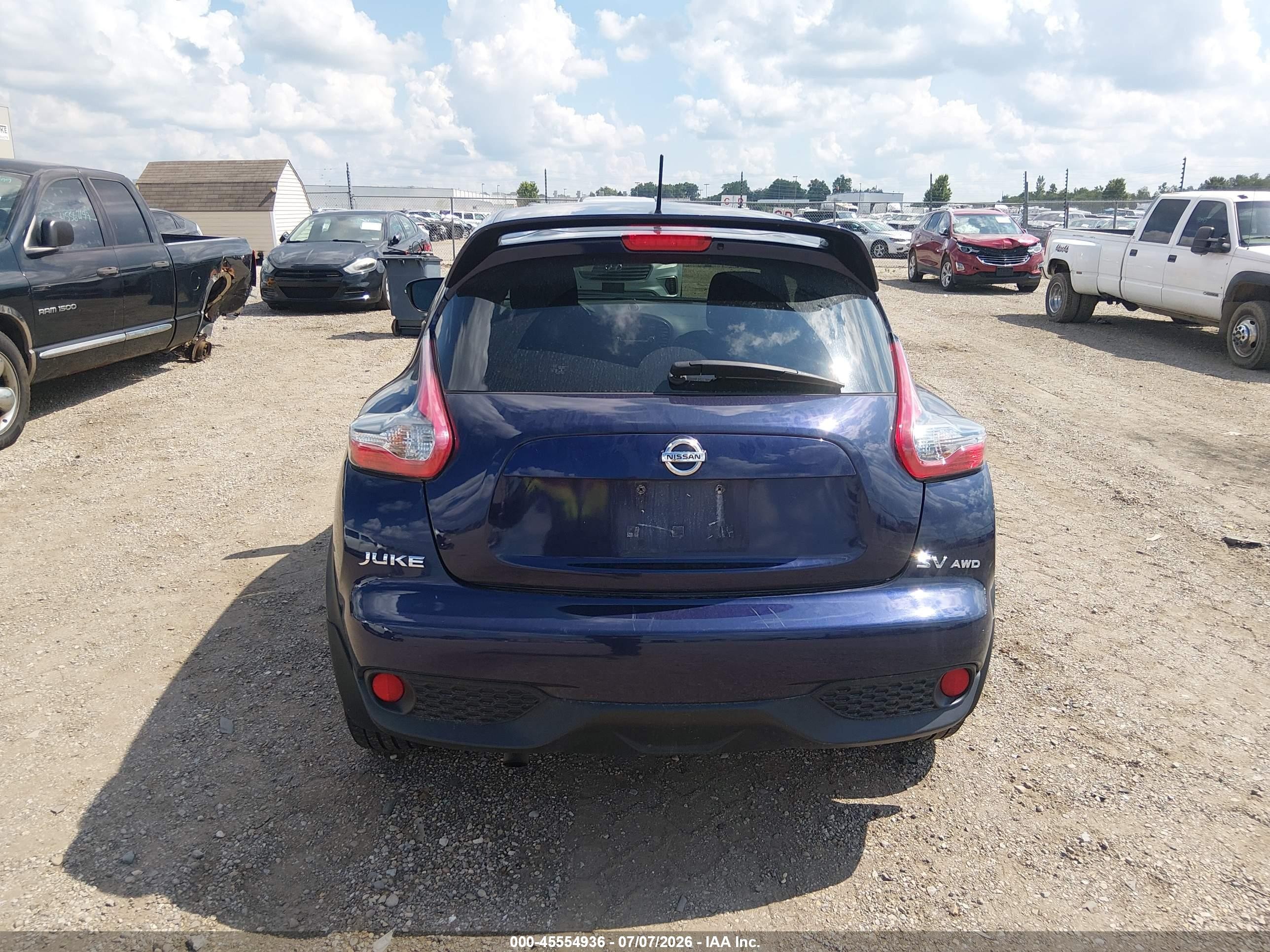 2015 Nissan Juke Sv Purple vin: JN8AF5MV6FT551552