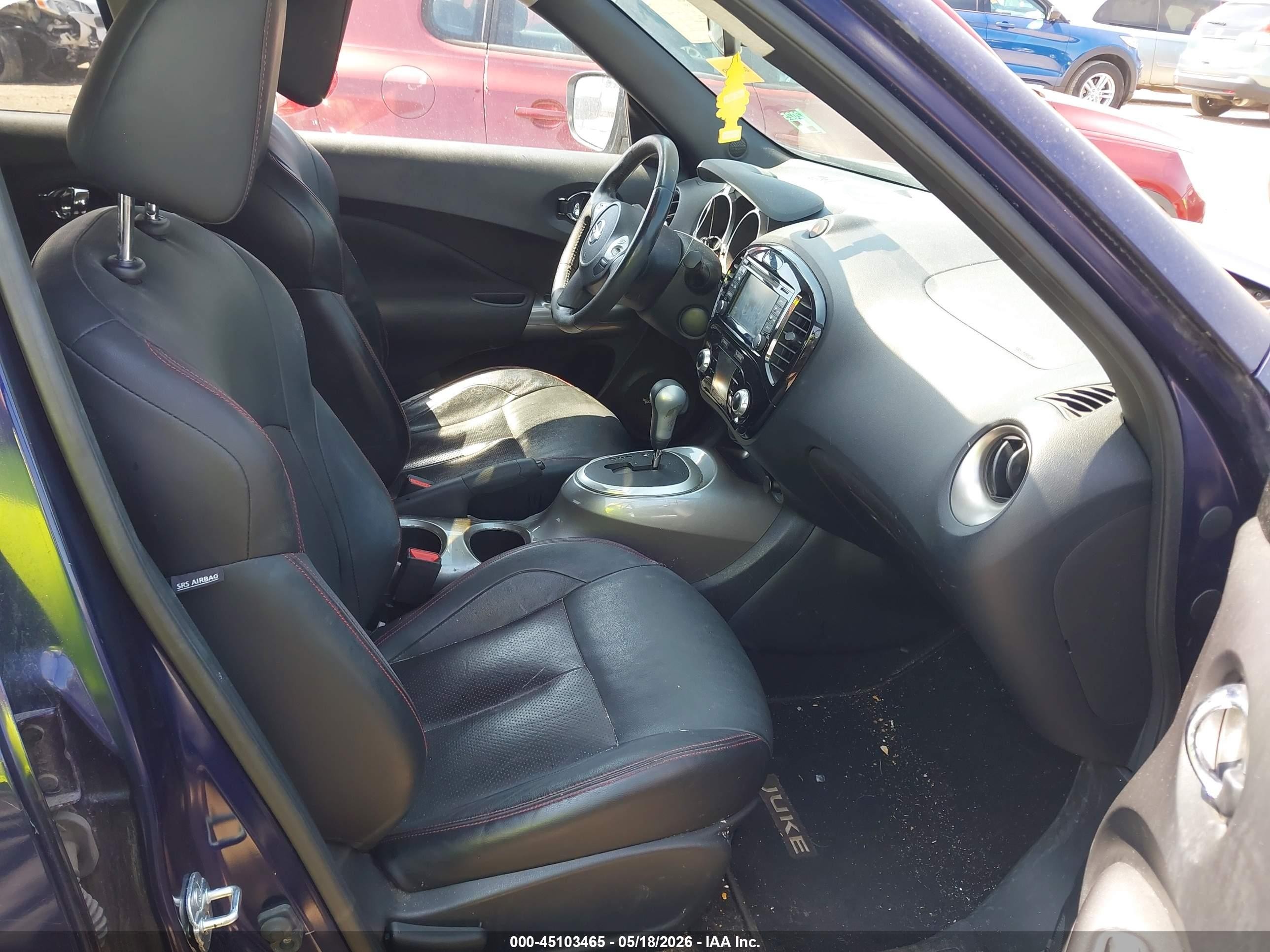 2015 Nissan Juke Sl Фиолетовый vin: JN8AF5MV6FT556587