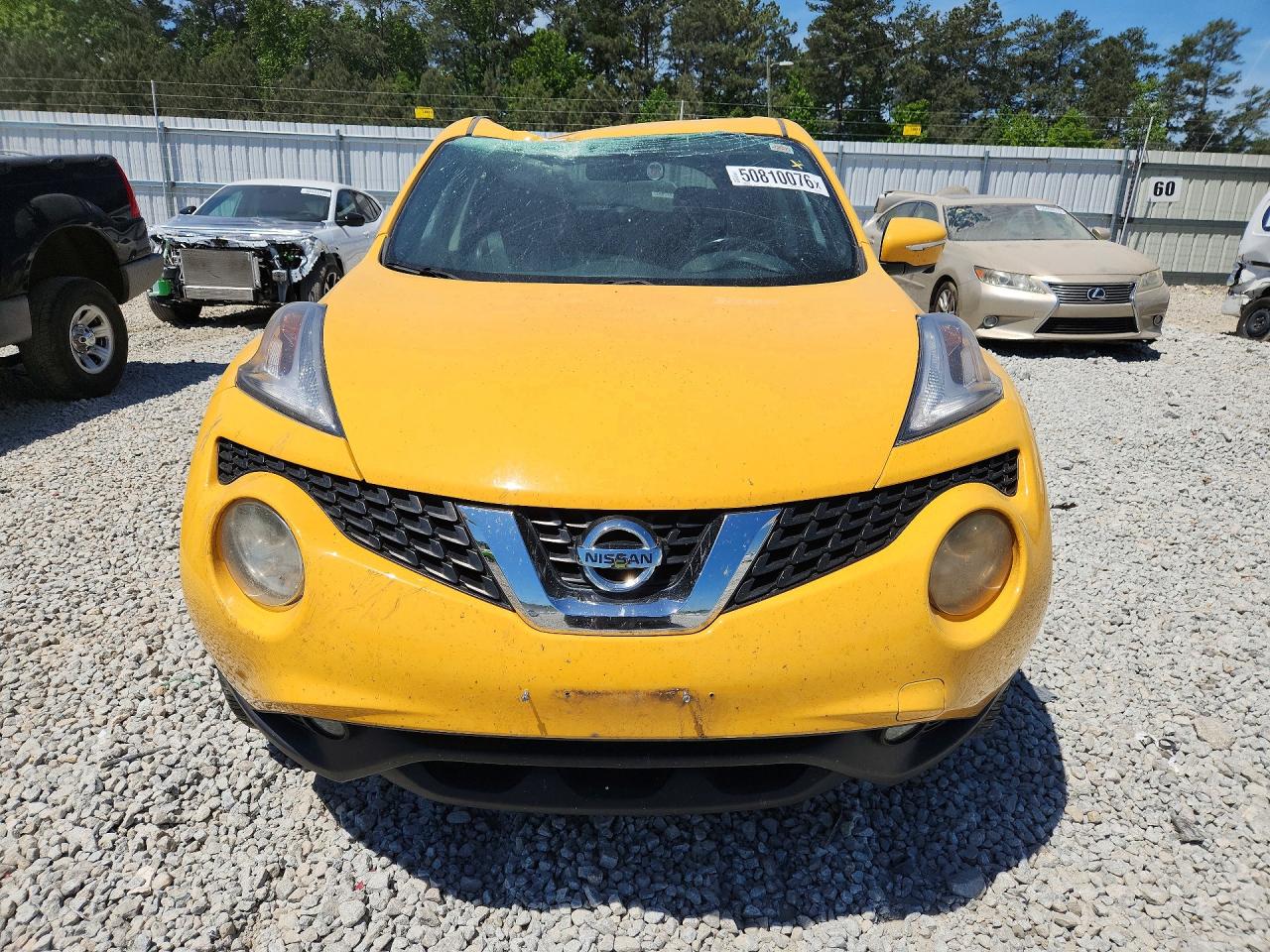 2015 Nissan Juke Sl Yellow vin: JN8AF5MV6FT557321
