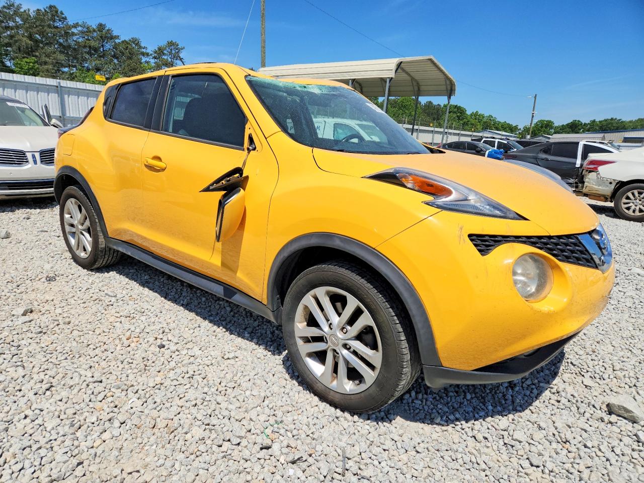2015 Nissan Juke Sl Yellow vin: JN8AF5MV6FT557321