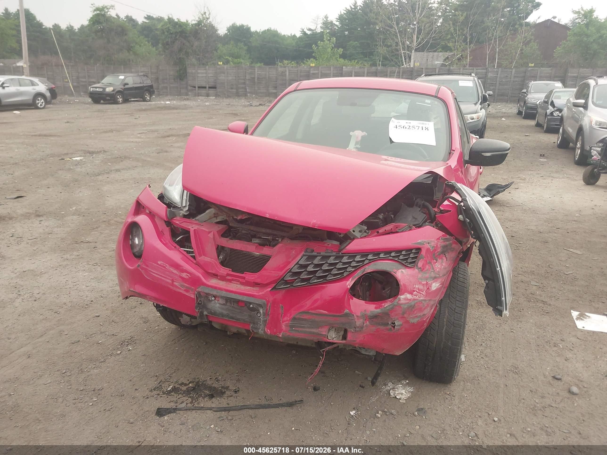 2015 Nissan Juke S Red vin: JN8AF5MV6FT558565