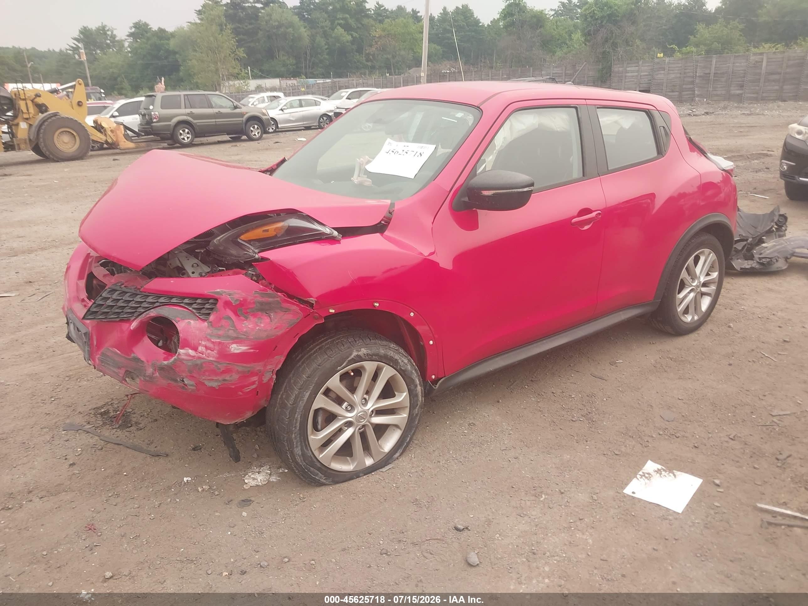 2015 Nissan Juke S Red vin: JN8AF5MV6FT558565