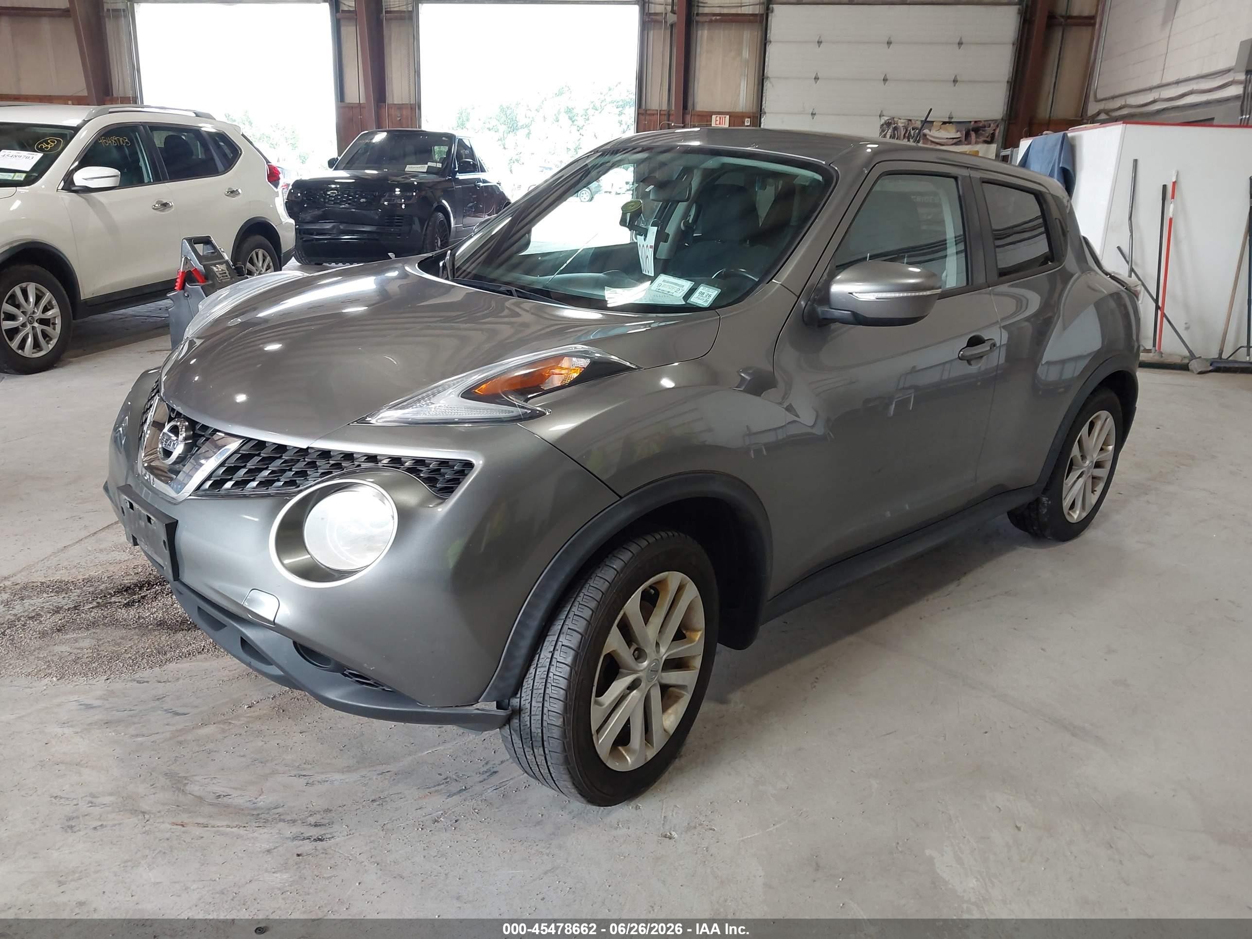 2015 Nissan Juke Sv Gray vin: JN8AF5MV6FT561000
