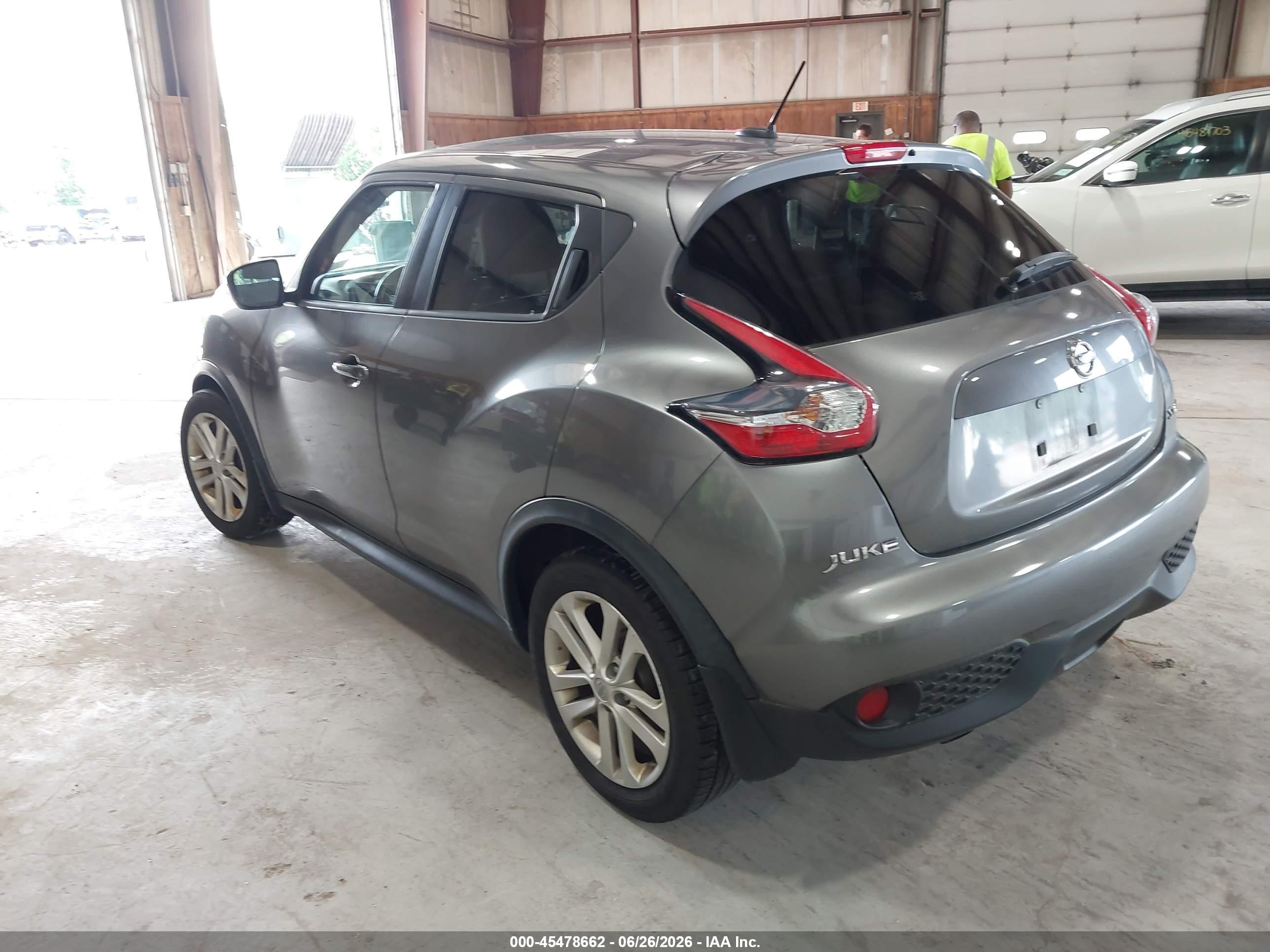 2015 Nissan Juke Sv Gray vin: JN8AF5MV6FT561000