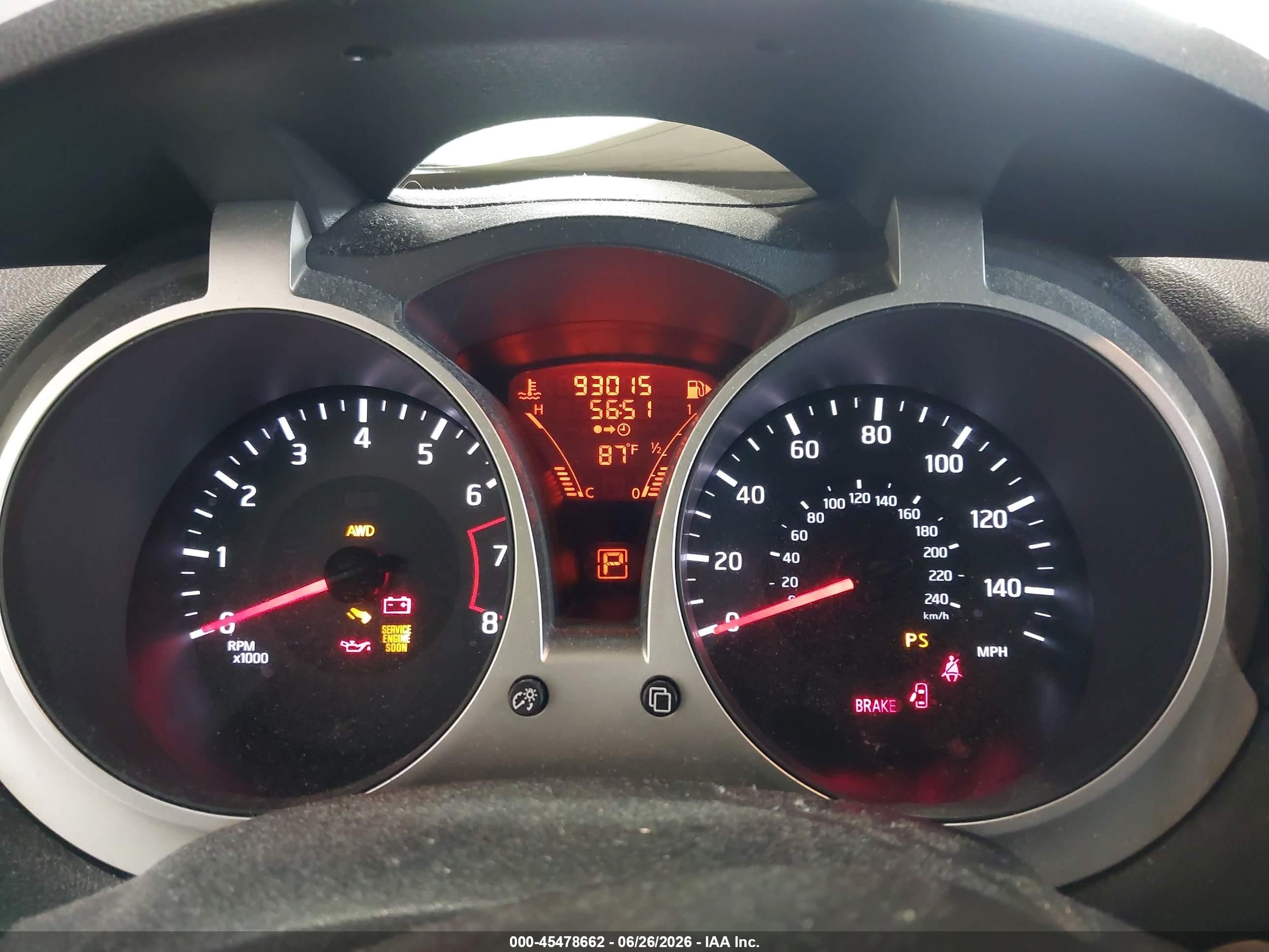 2015 Nissan Juke Sv Gray vin: JN8AF5MV6FT561000