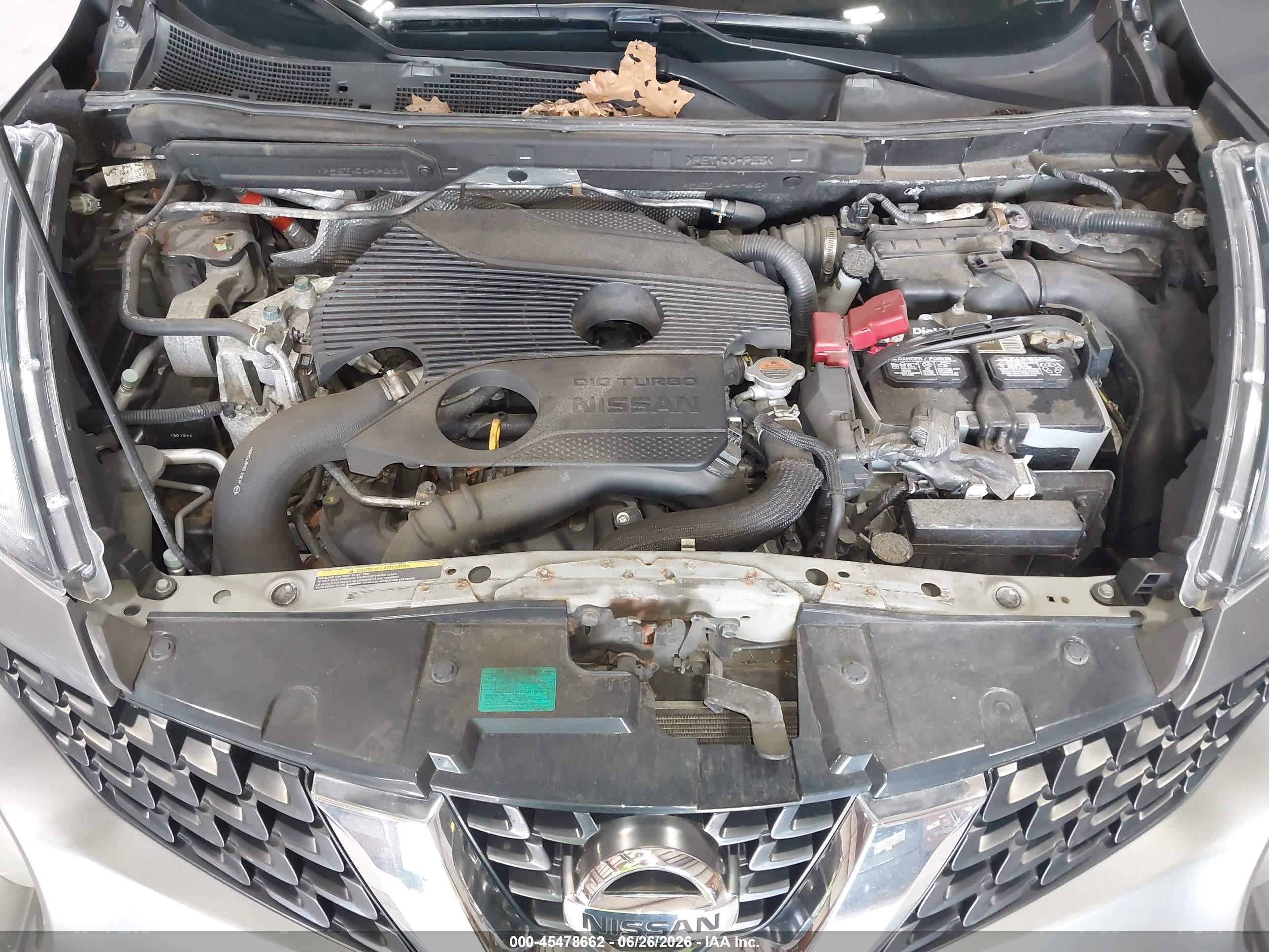 2015 Nissan Juke Sv Gray vin: JN8AF5MV6FT561000