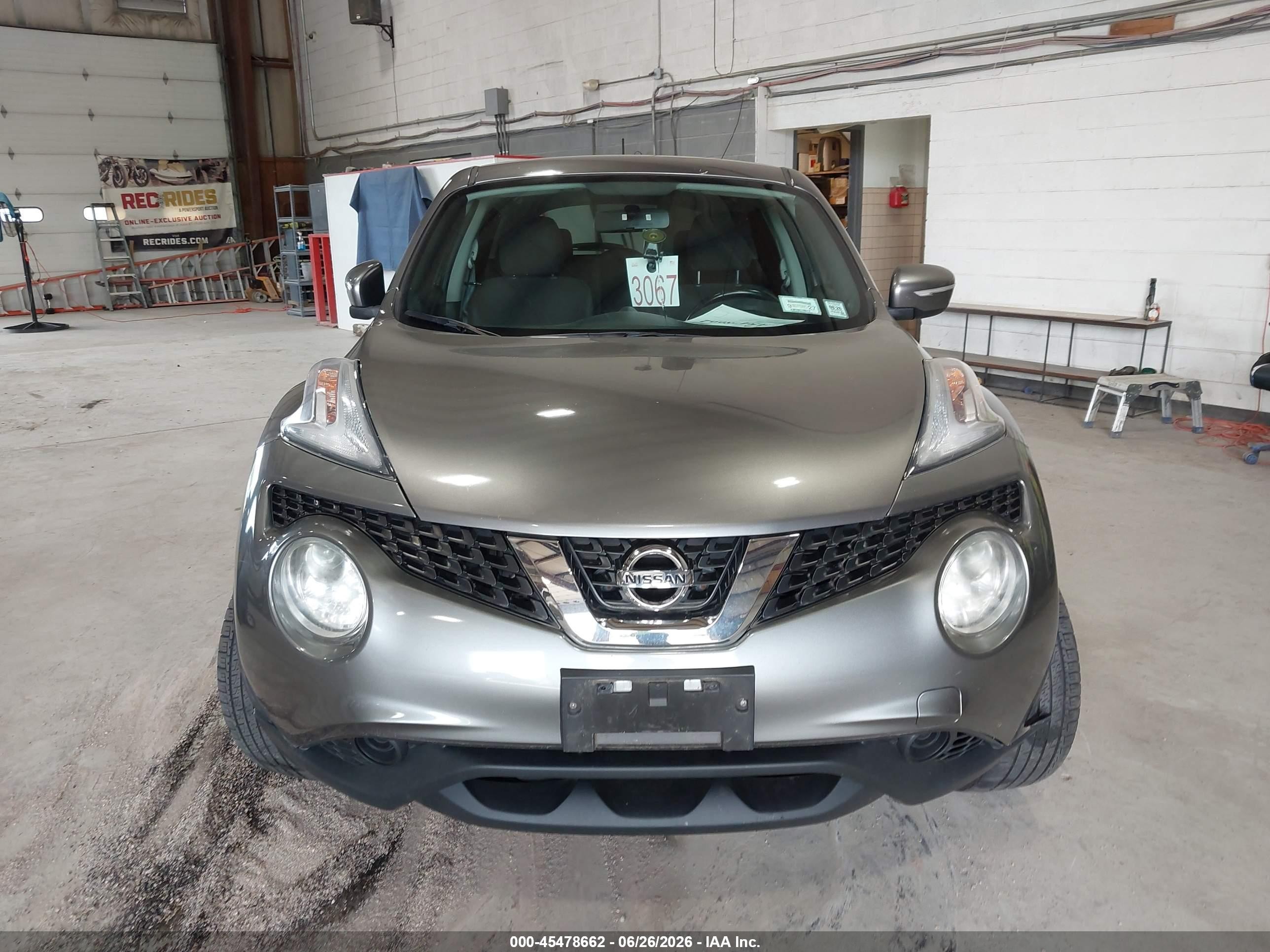 2015 Nissan Juke Sv Gray vin: JN8AF5MV6FT561000