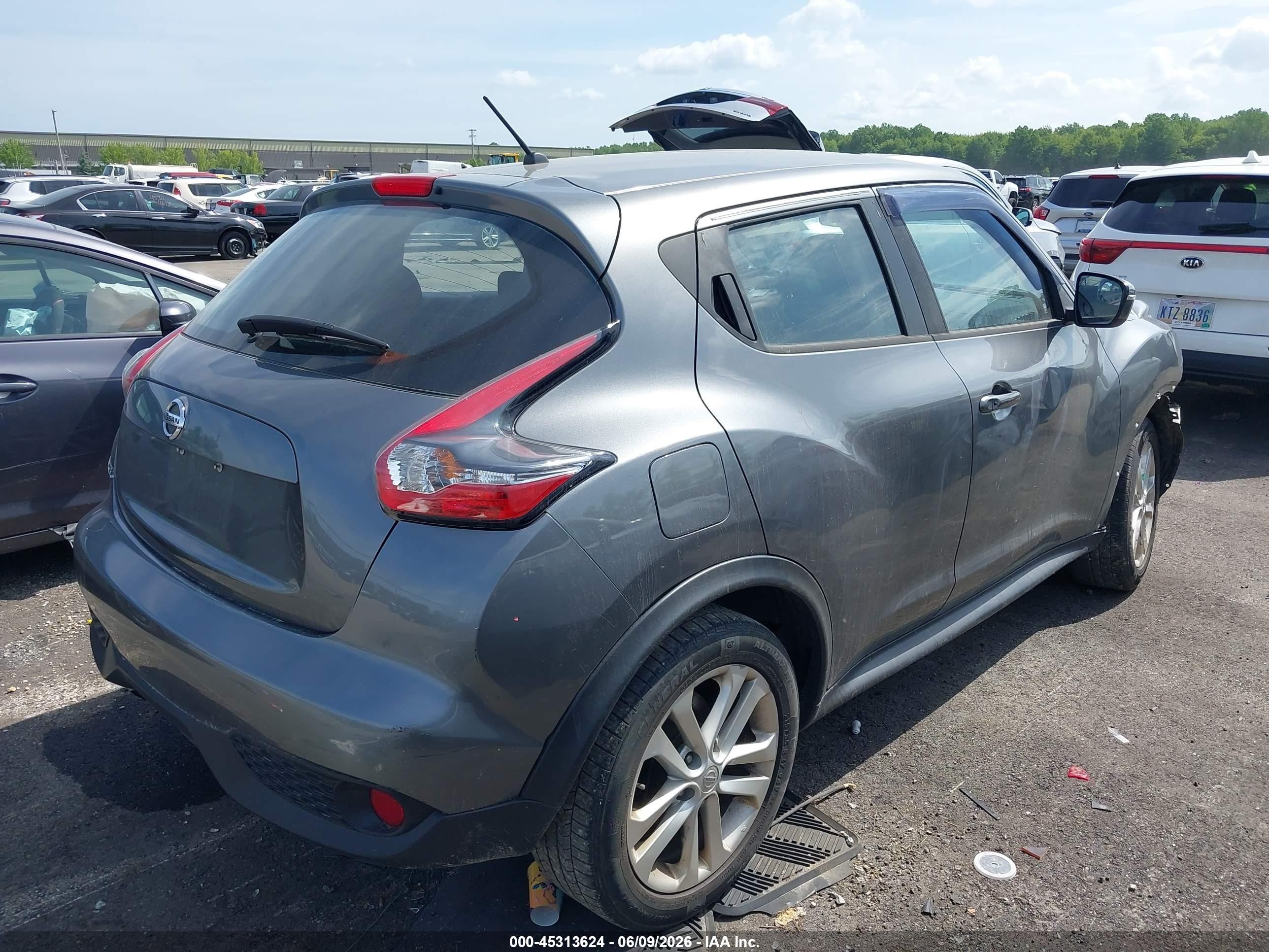 2015 Nissan Juke Nismo/s/sl/sv Серый vin: JN8AF5MV6FT563796