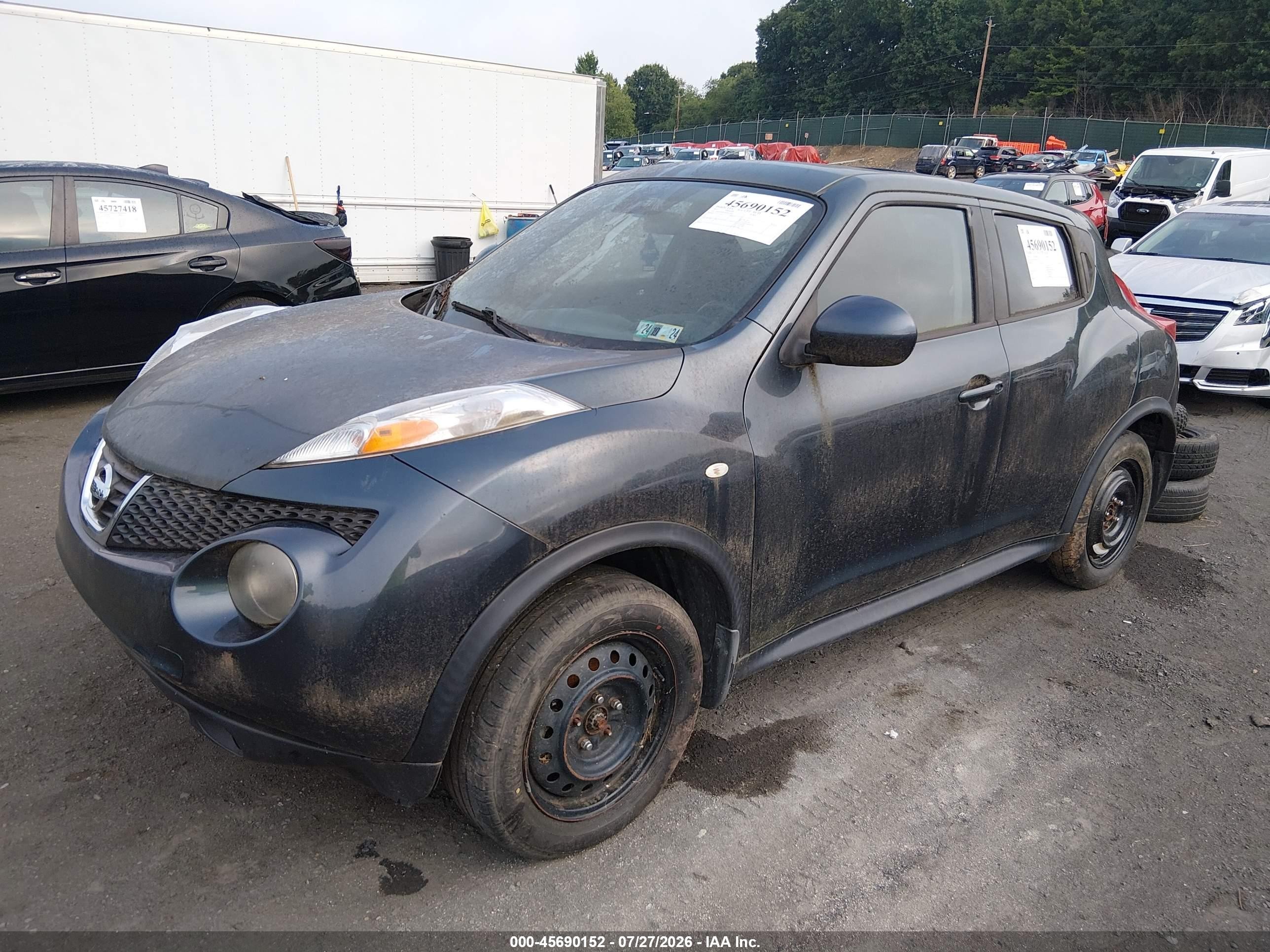 2011 Nissan Juke Sv Серый vin: JN8AF5MV7BT013470